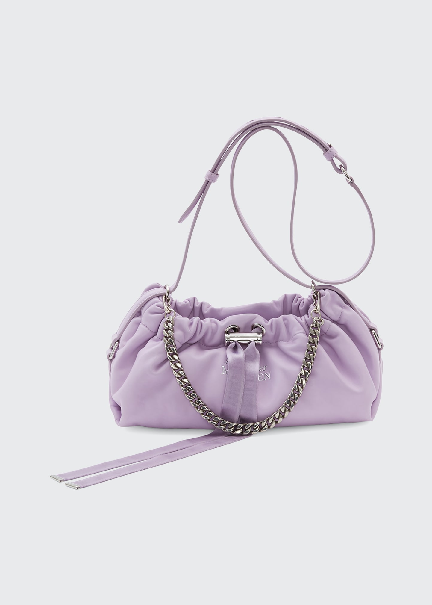 Alexander McQueen Bundle Mini Calfskin Drawstring Shoulder Bag