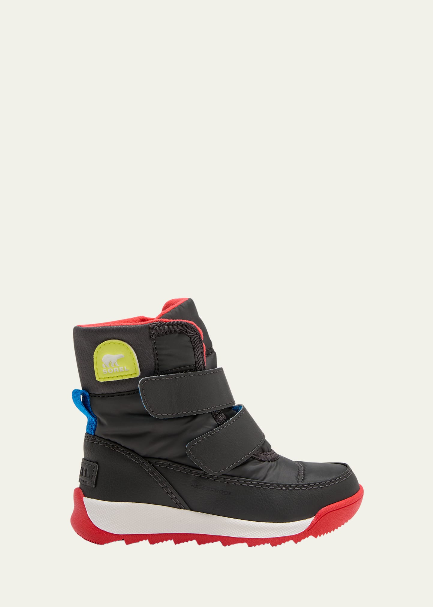 Sorel Kid's Whitney Ii Grip-strap Winter Boots In Poppy Red