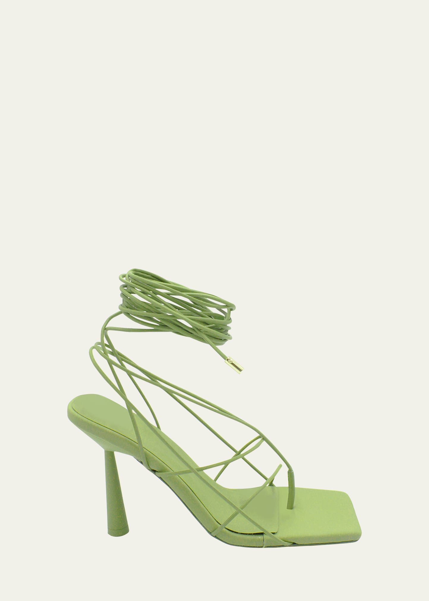 GIA/RHW Rosie Strappy Ankle-Tie Thong Sandals