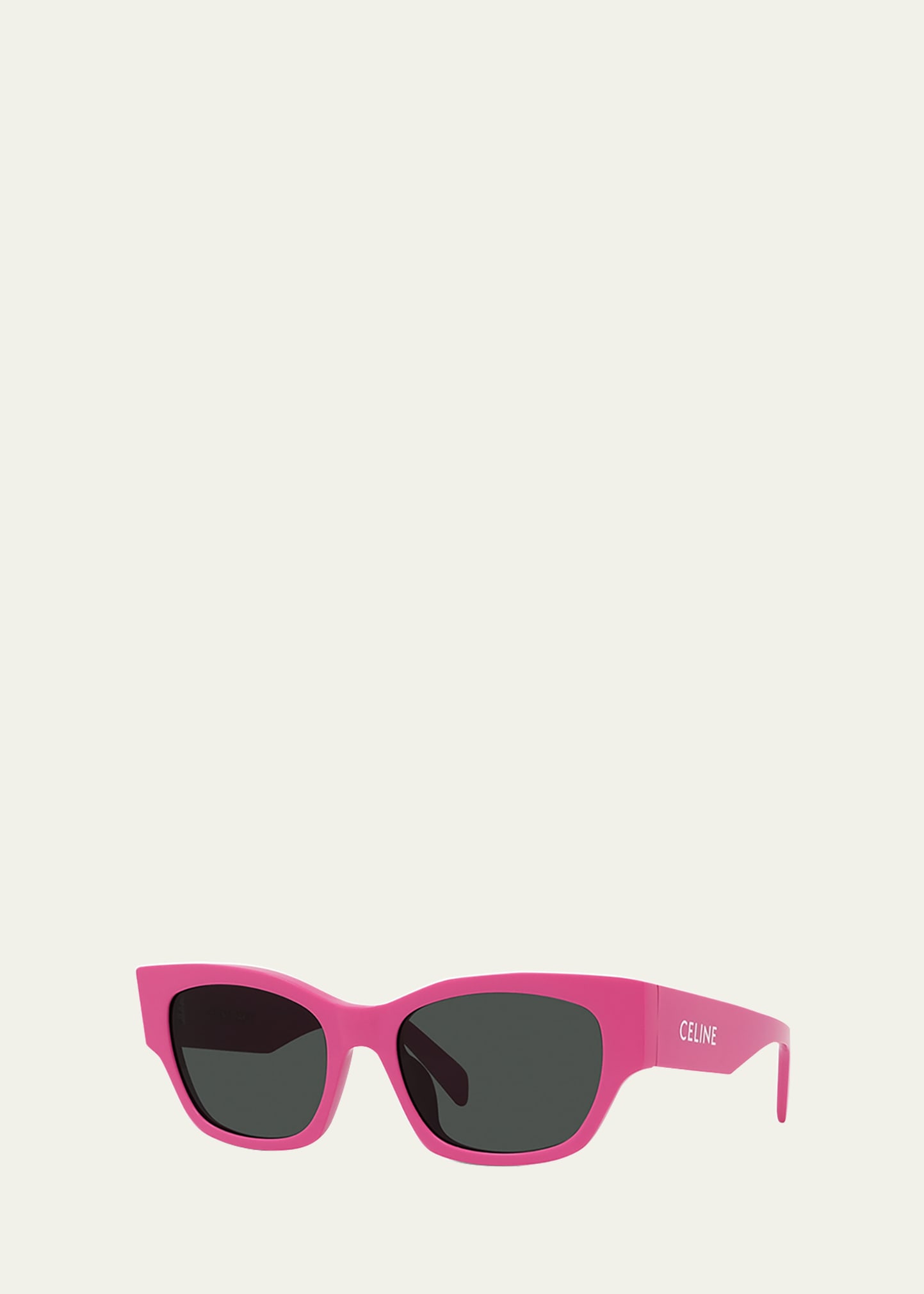 Celine Rectangle Acetate Sunglasses In Pink