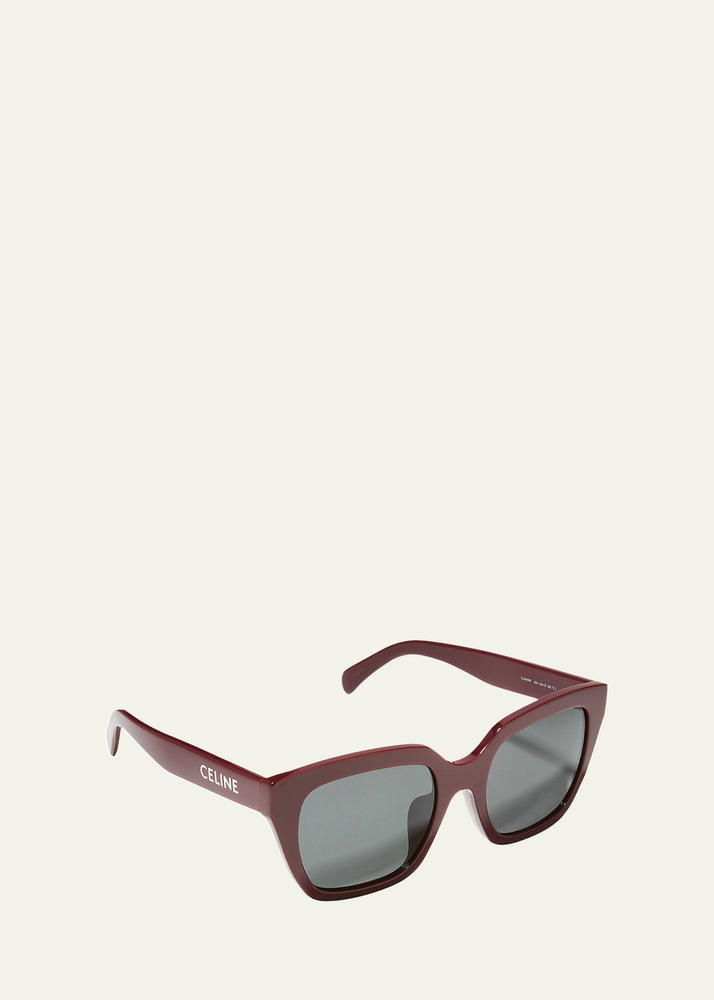 Celine Monochroms Cl 40198f 01a Butterfly Sunglasses In Burgundy
