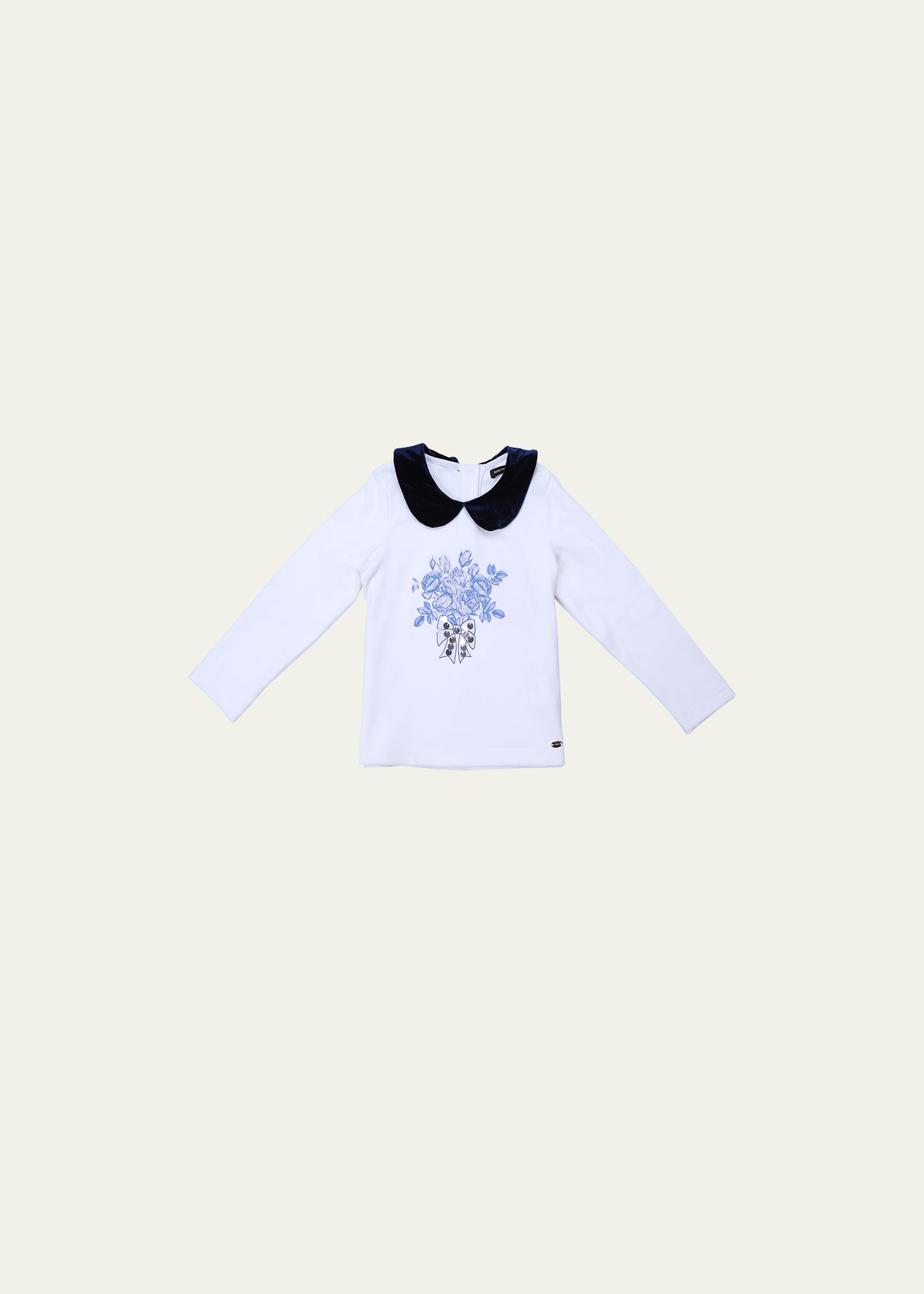 Island Kids & Kids Isle Girl's Floral-Embroidered Knit Top, Size 4-12