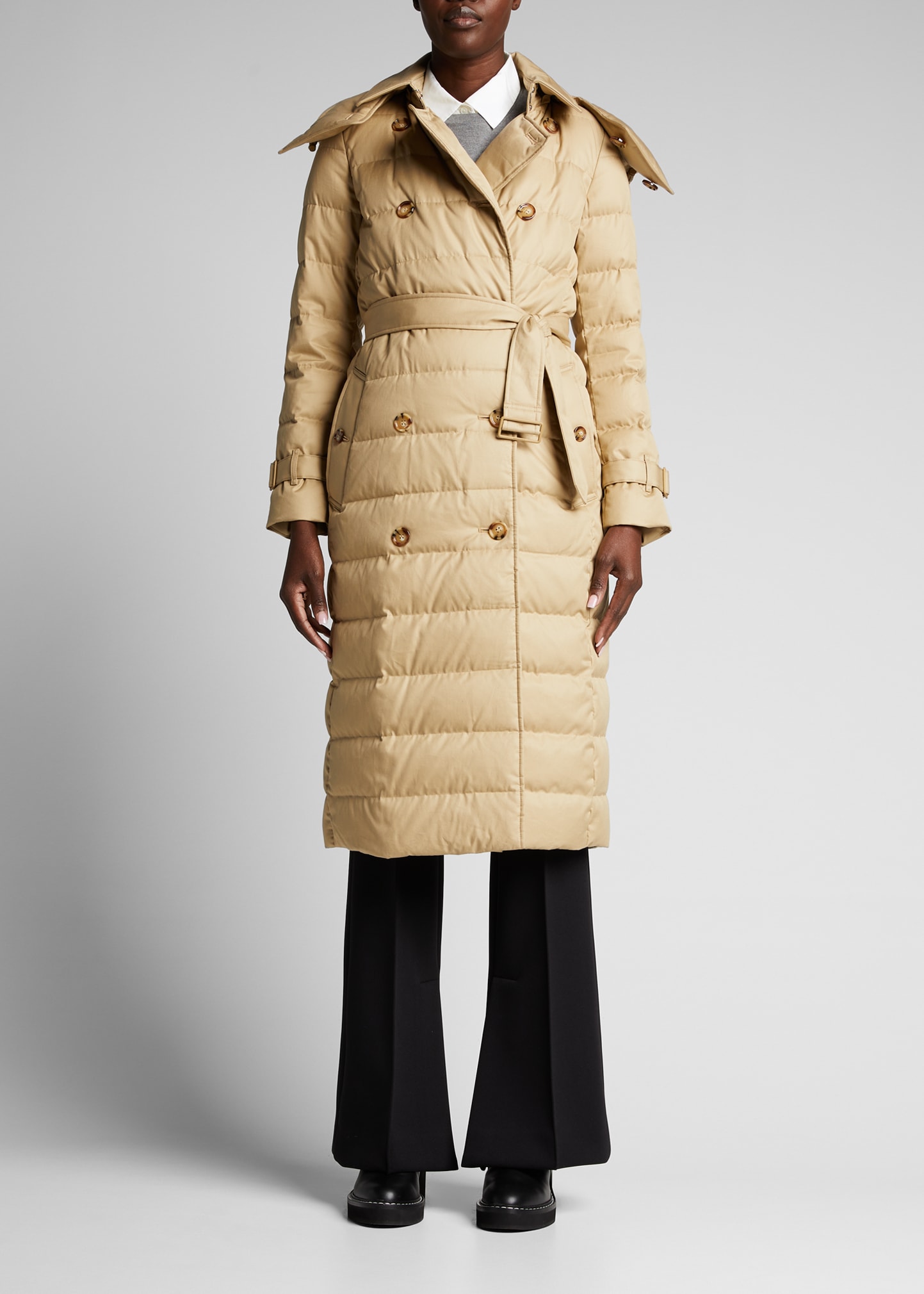 burberry maxi puffer coat