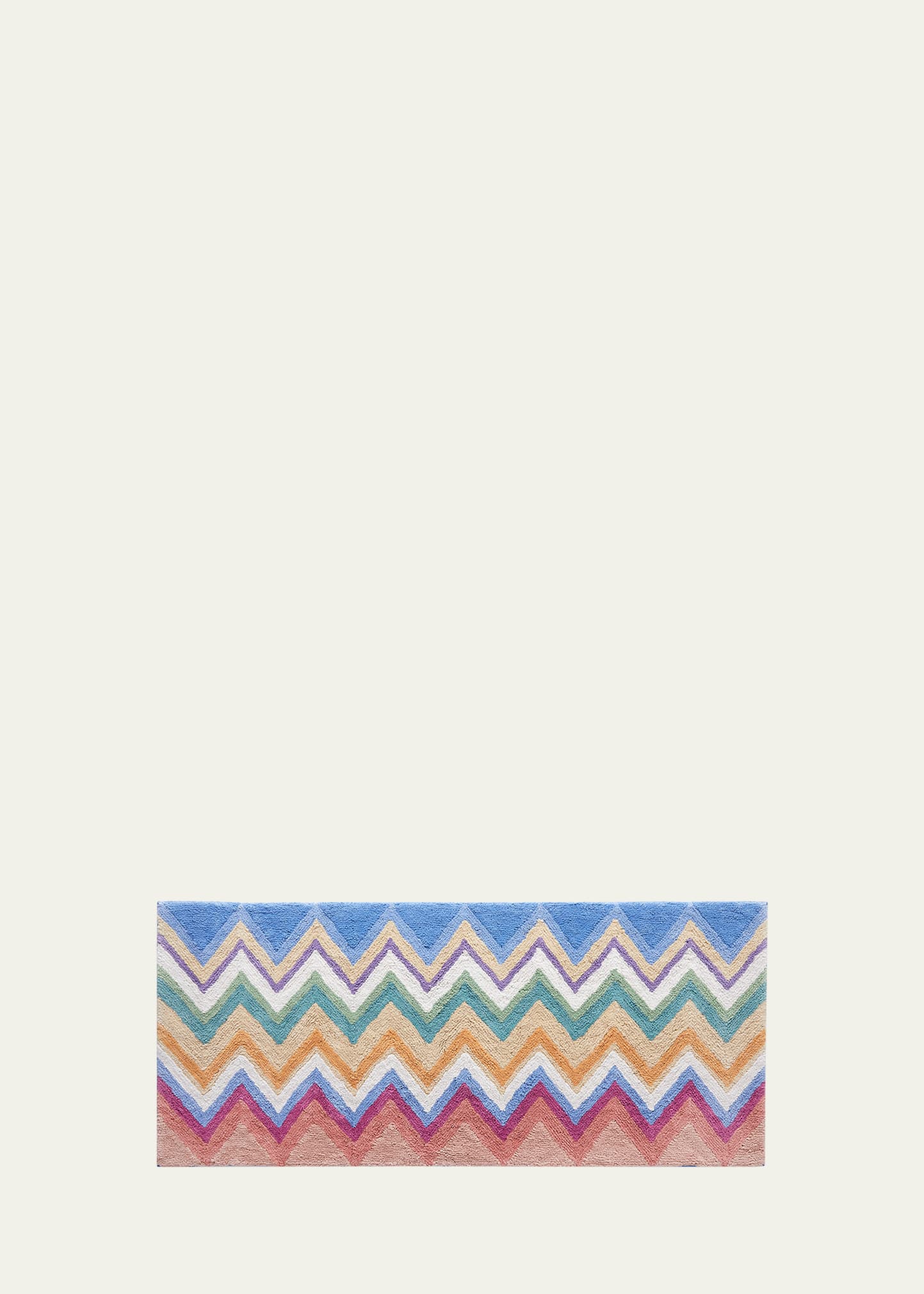 Missoni Amone Chevron Bath Mat In Arancio Multi