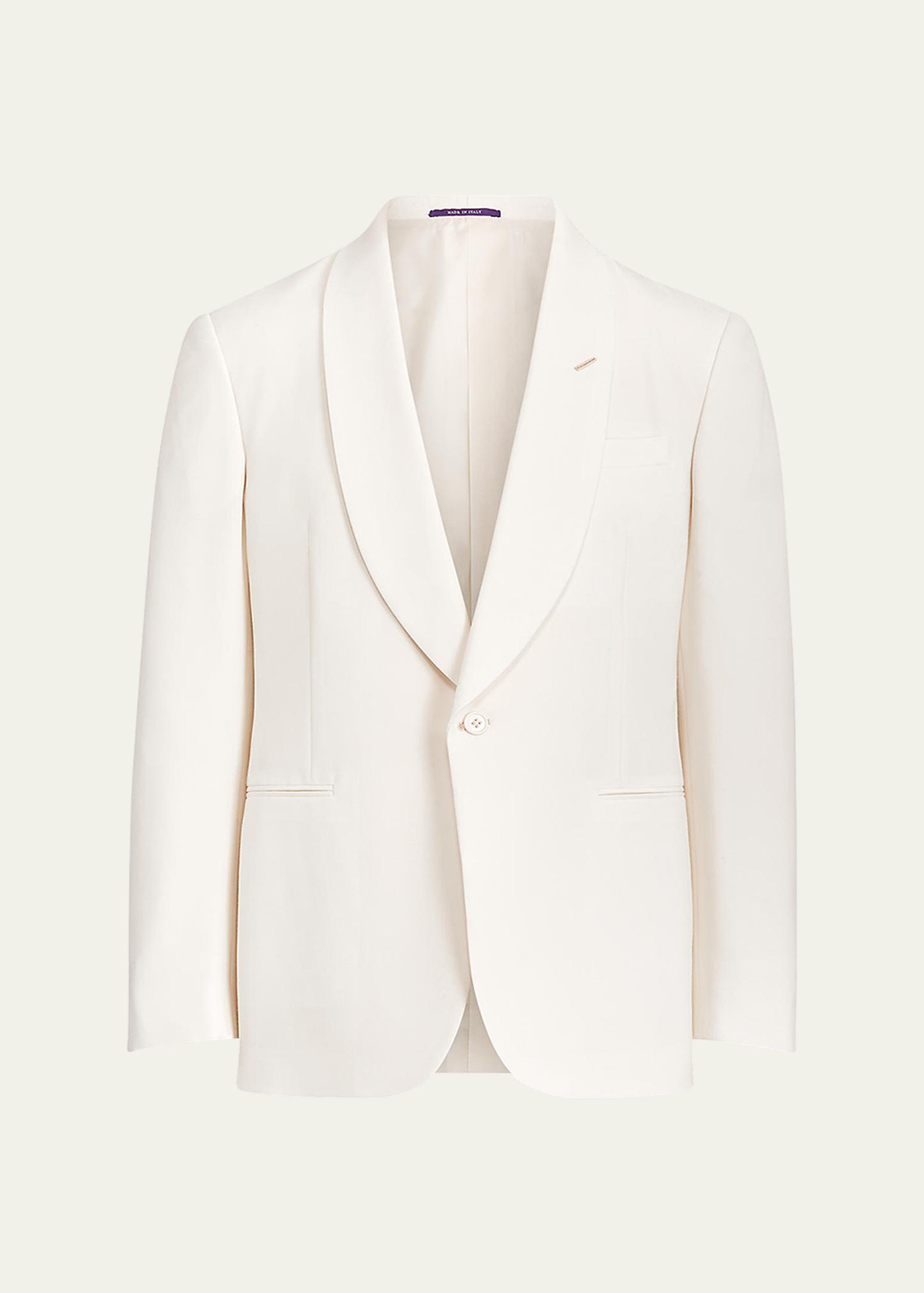 Men's Wool-Silk Shawl Dinner Jacket