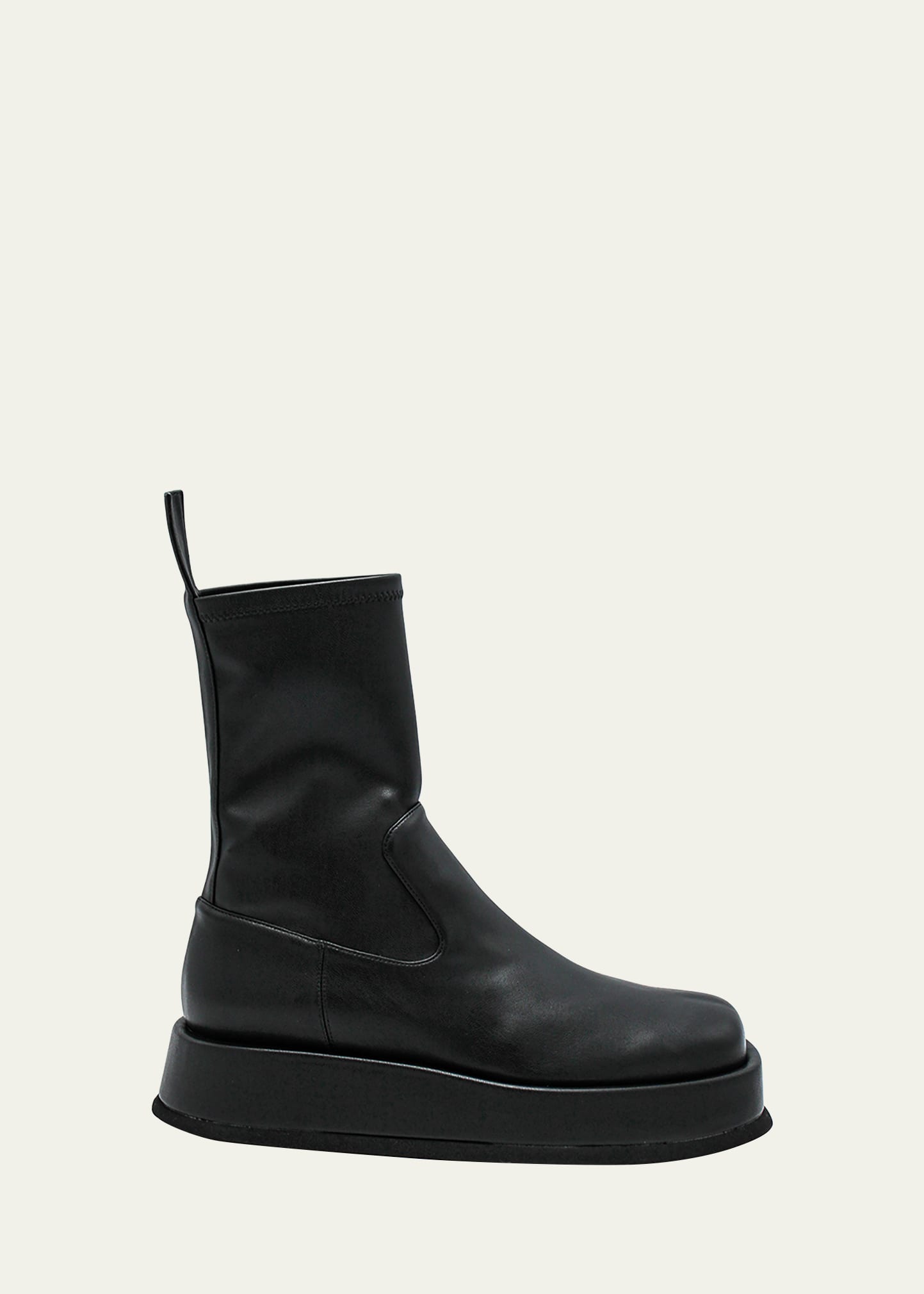 GIA/RHW Tall Faux-Leather Platform Chelsea Boots