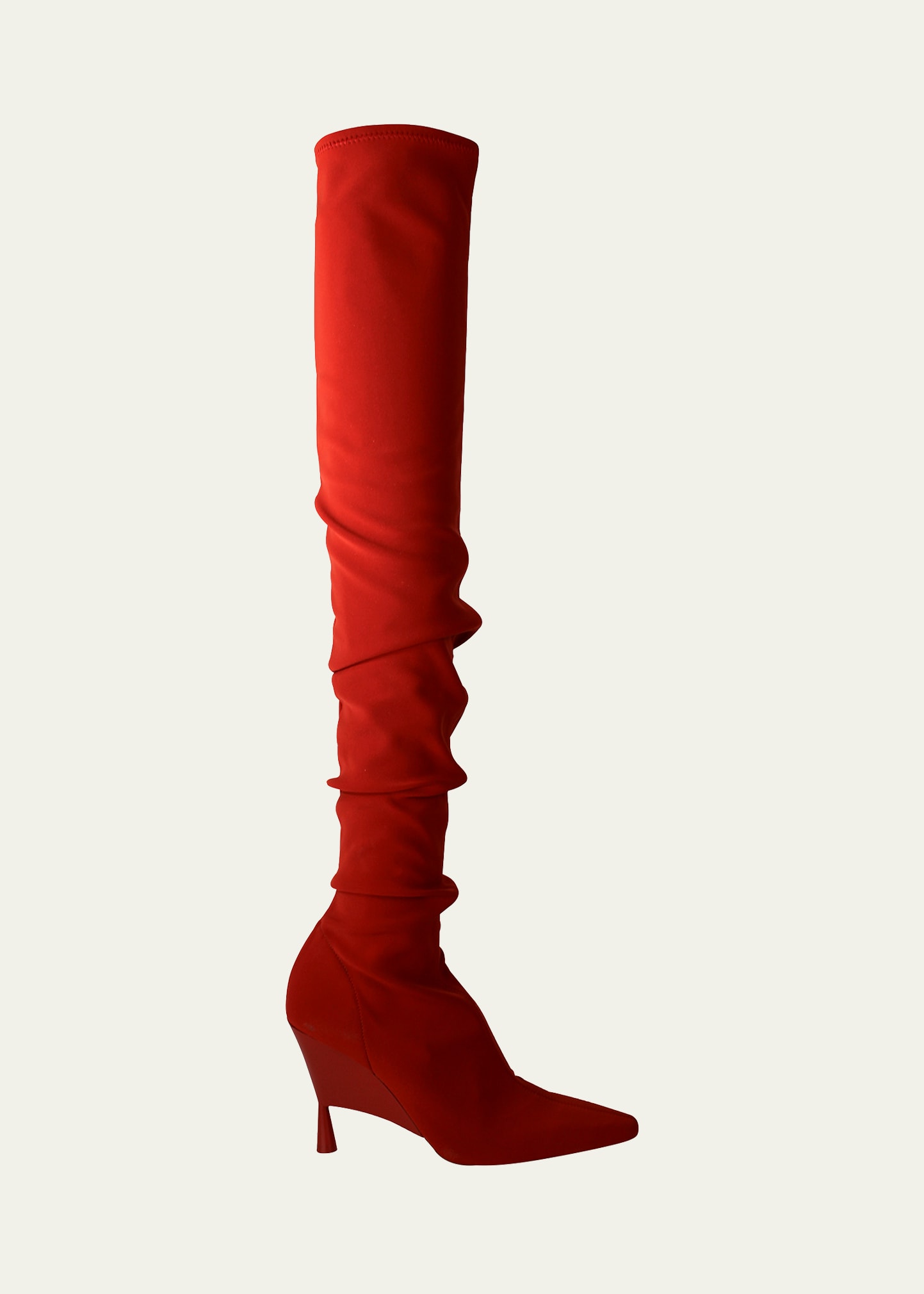 GIA/RHW Stretch Above-the-Knee Wedge-Heel Boots