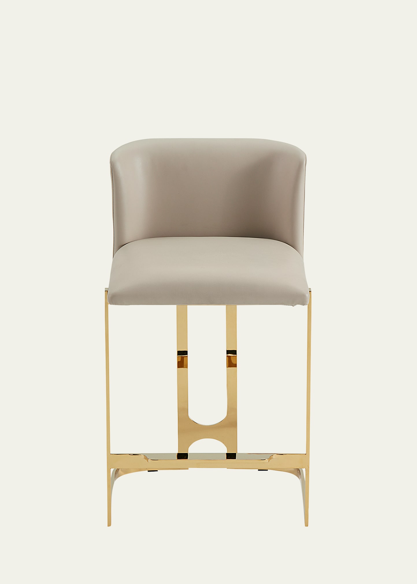 Interlude Home Banks Counter Stool In Cream Latte
