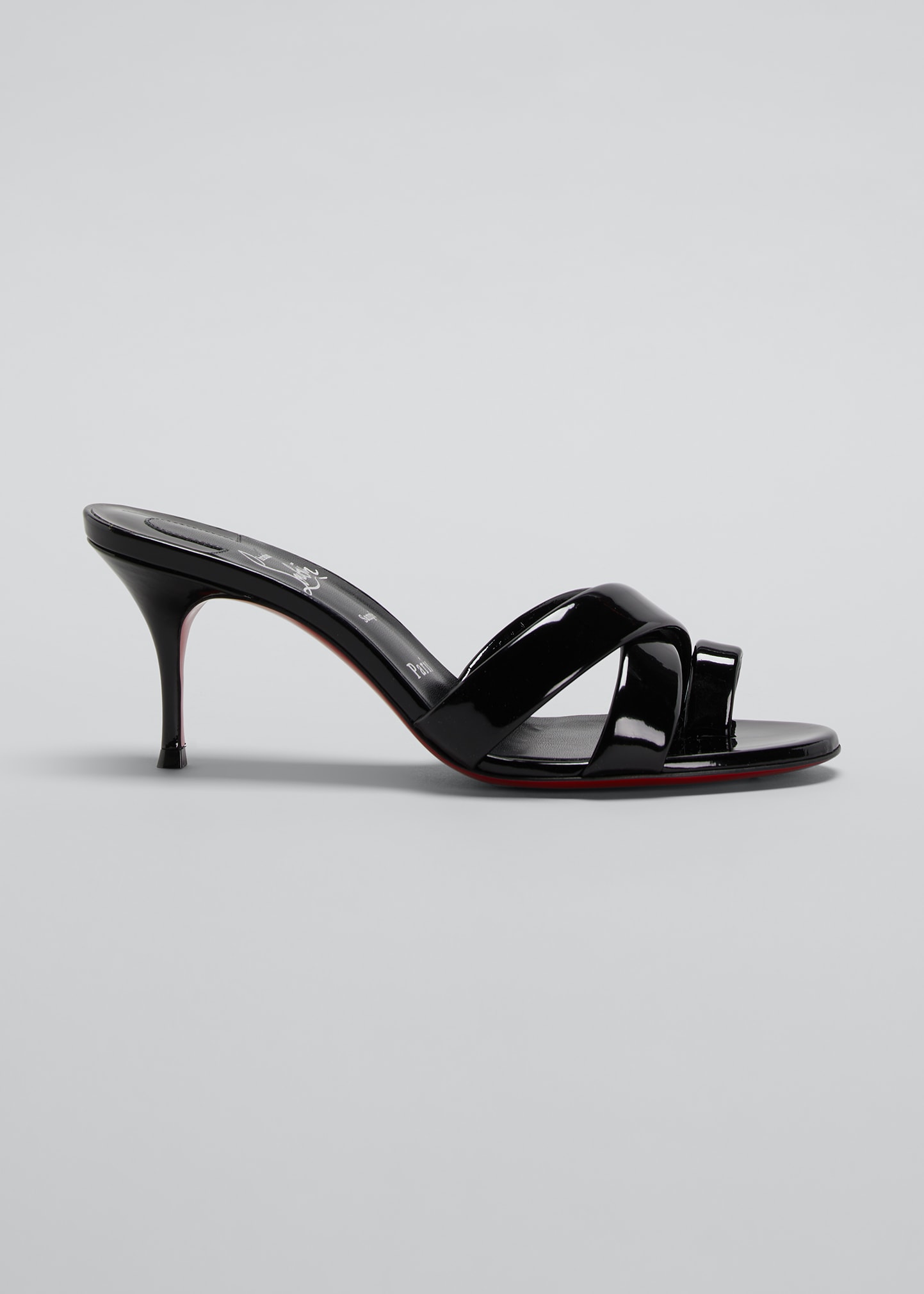 Christian Louboutin Simply Me 70mm Red Sole Sandals In Black