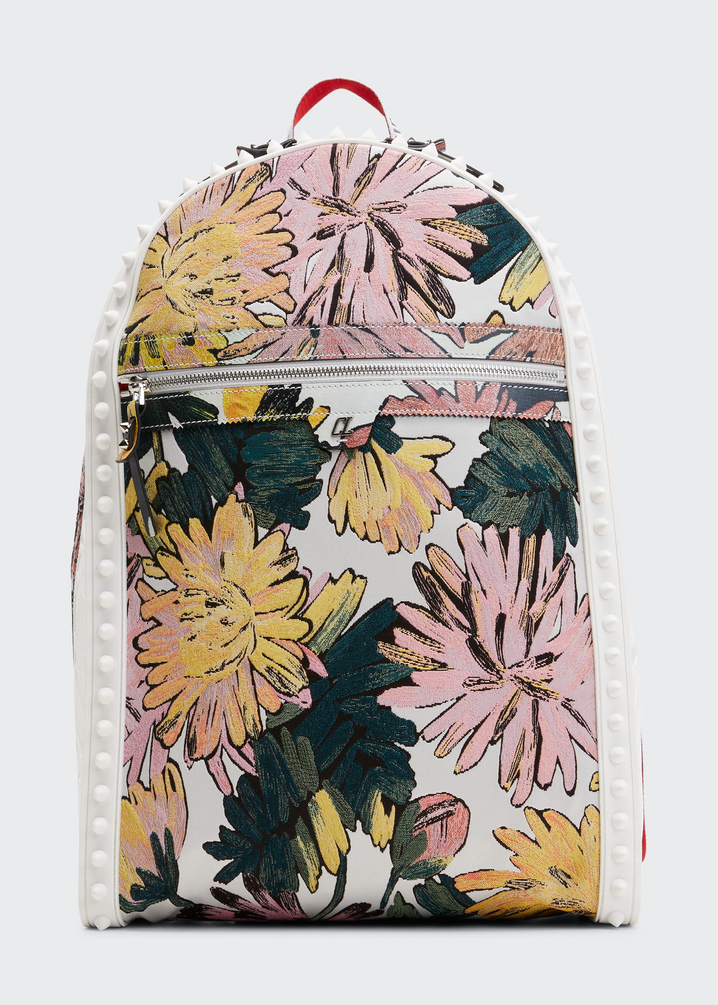 Christian Louboutin Men's Backparis Floral Fabric Backpack