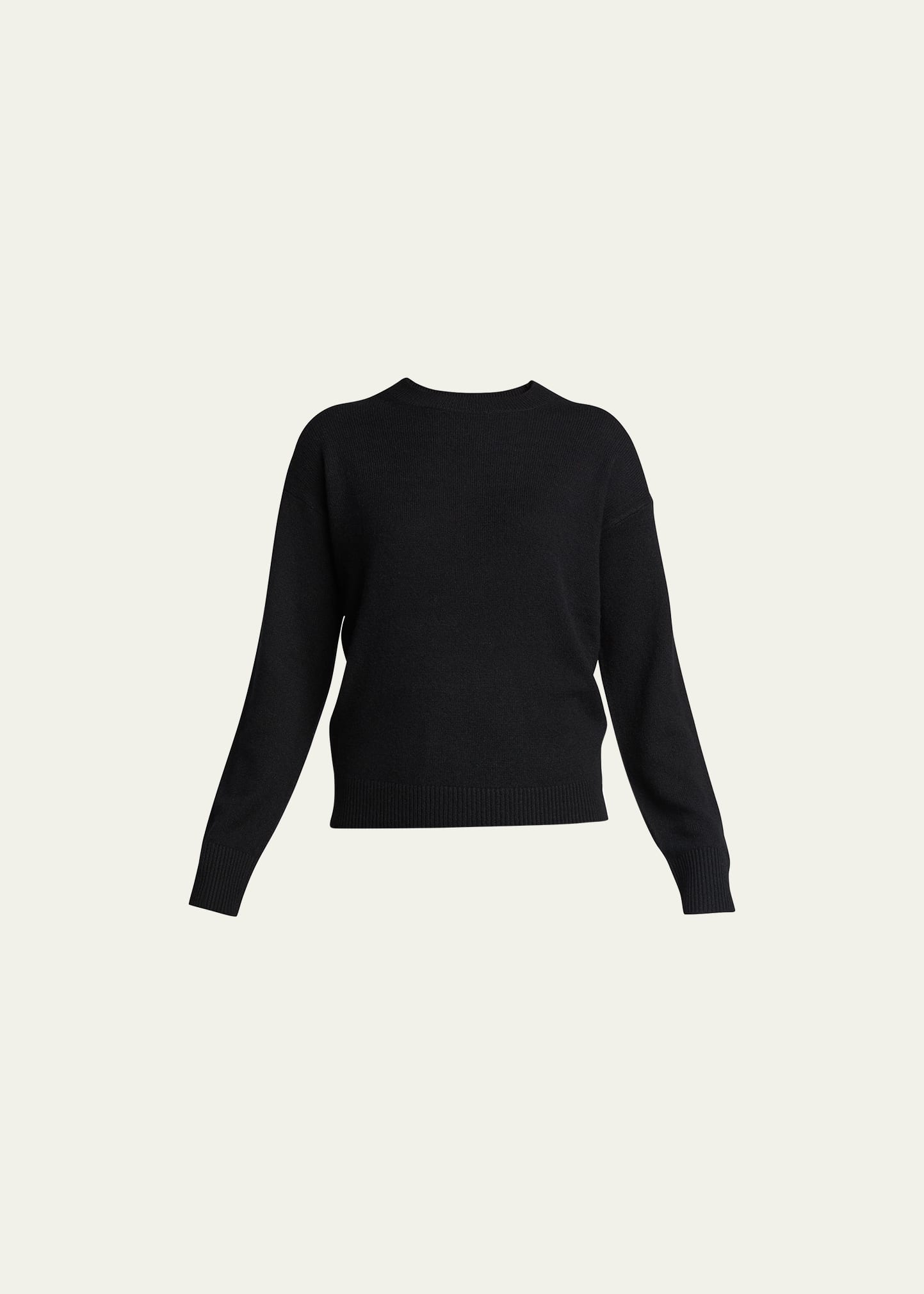 Theory Easy Cashmere Crewneck Sweater In Black