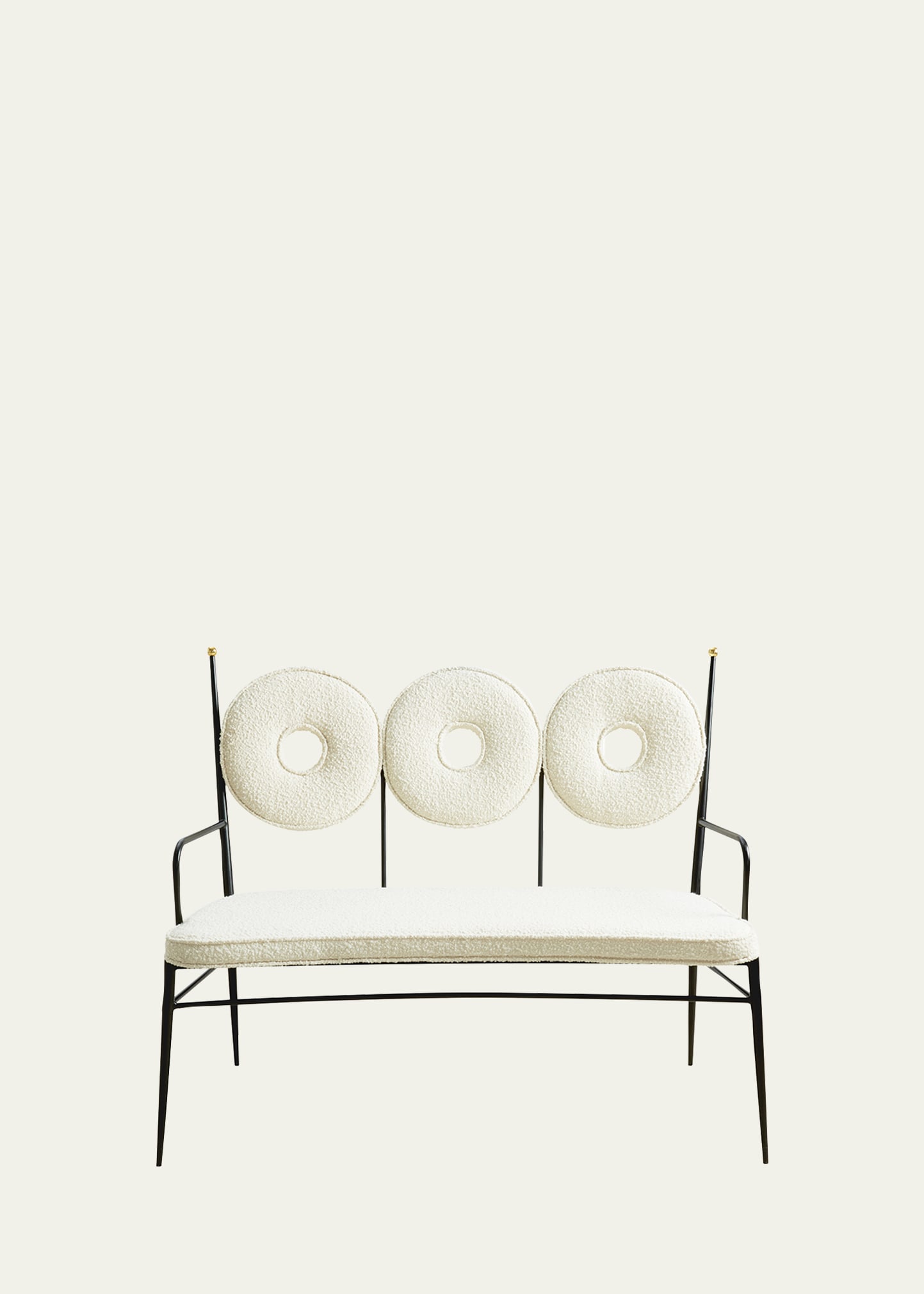 Jonathan Adler Us Rondo Bench In Neutral