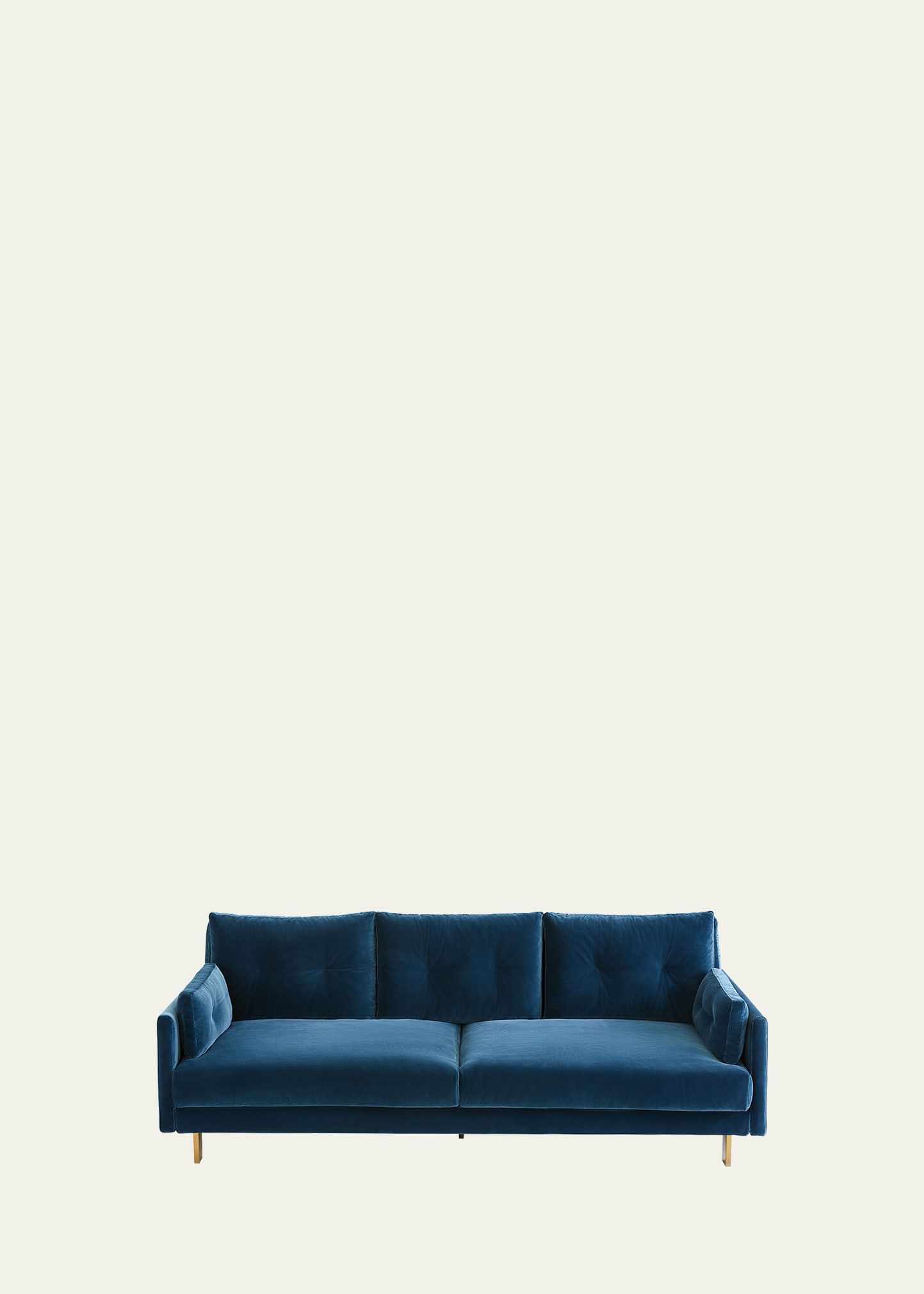 Shop Jonathan Adler Malibu Sofa In Blue