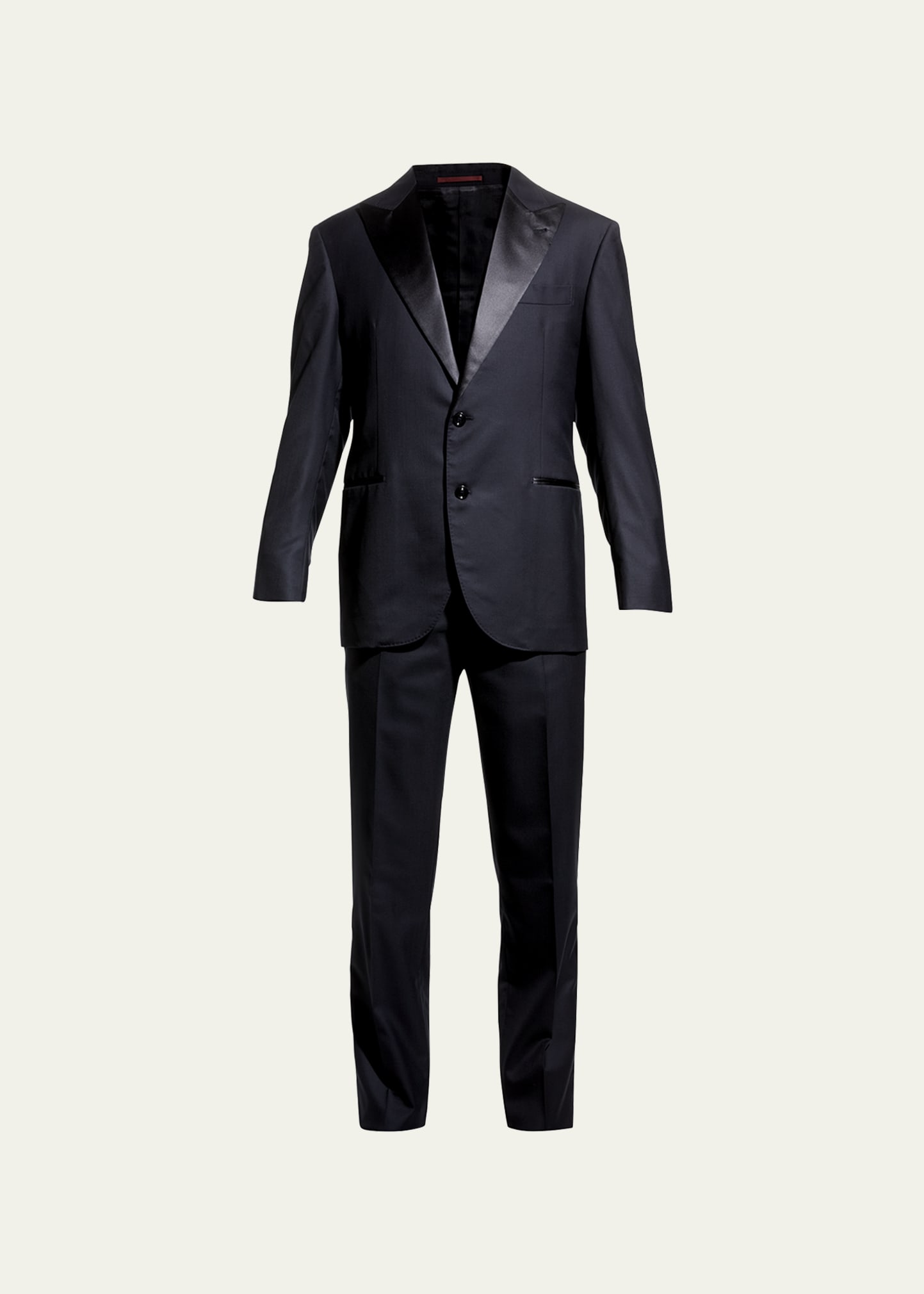 Brunello Cucinelli Men's Peak-lapel Solid Tuxedo In Anthracite