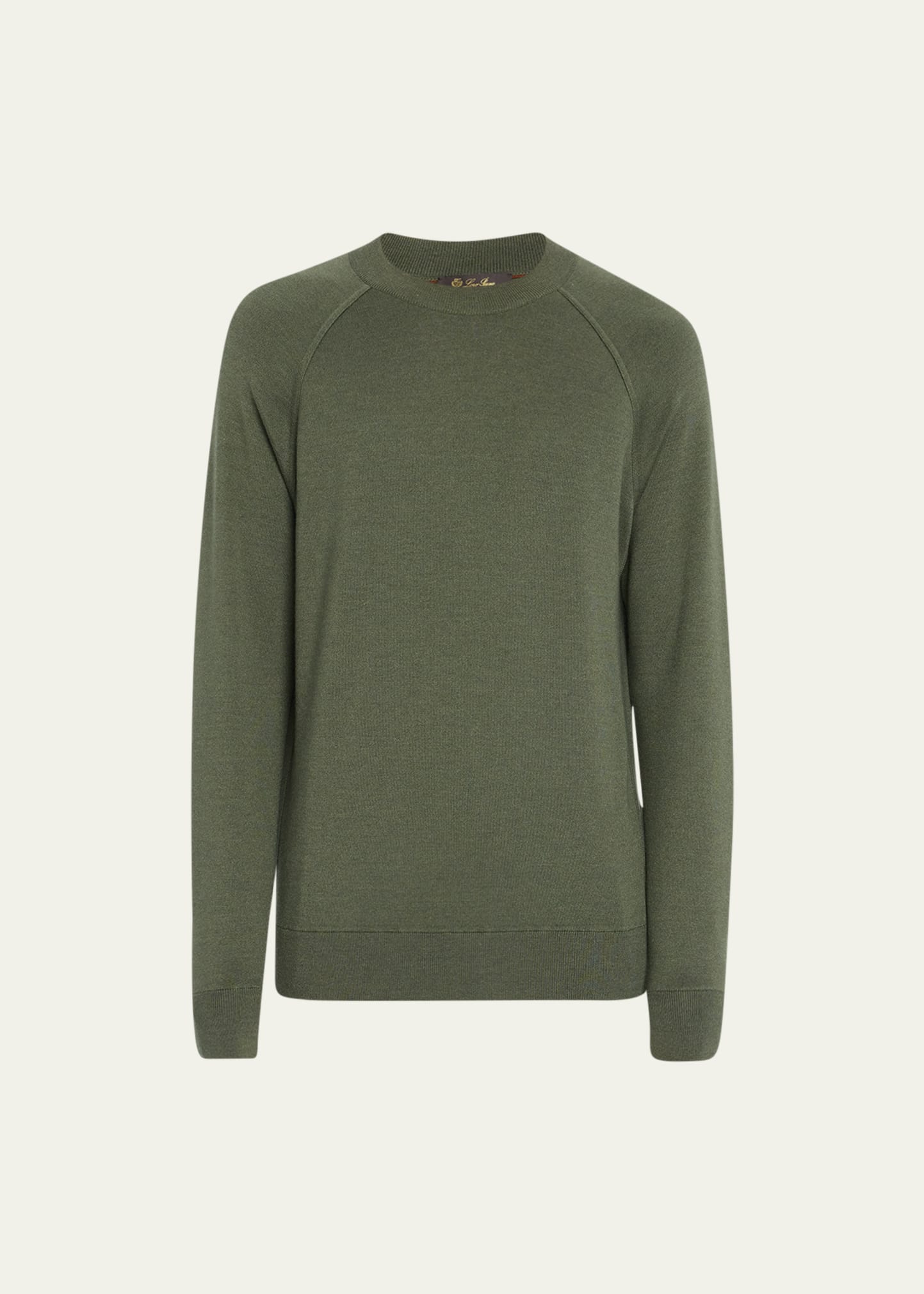 Loro Piana Men's Girocollo Balfour Crewneck Sweater In W000 Blue Navy