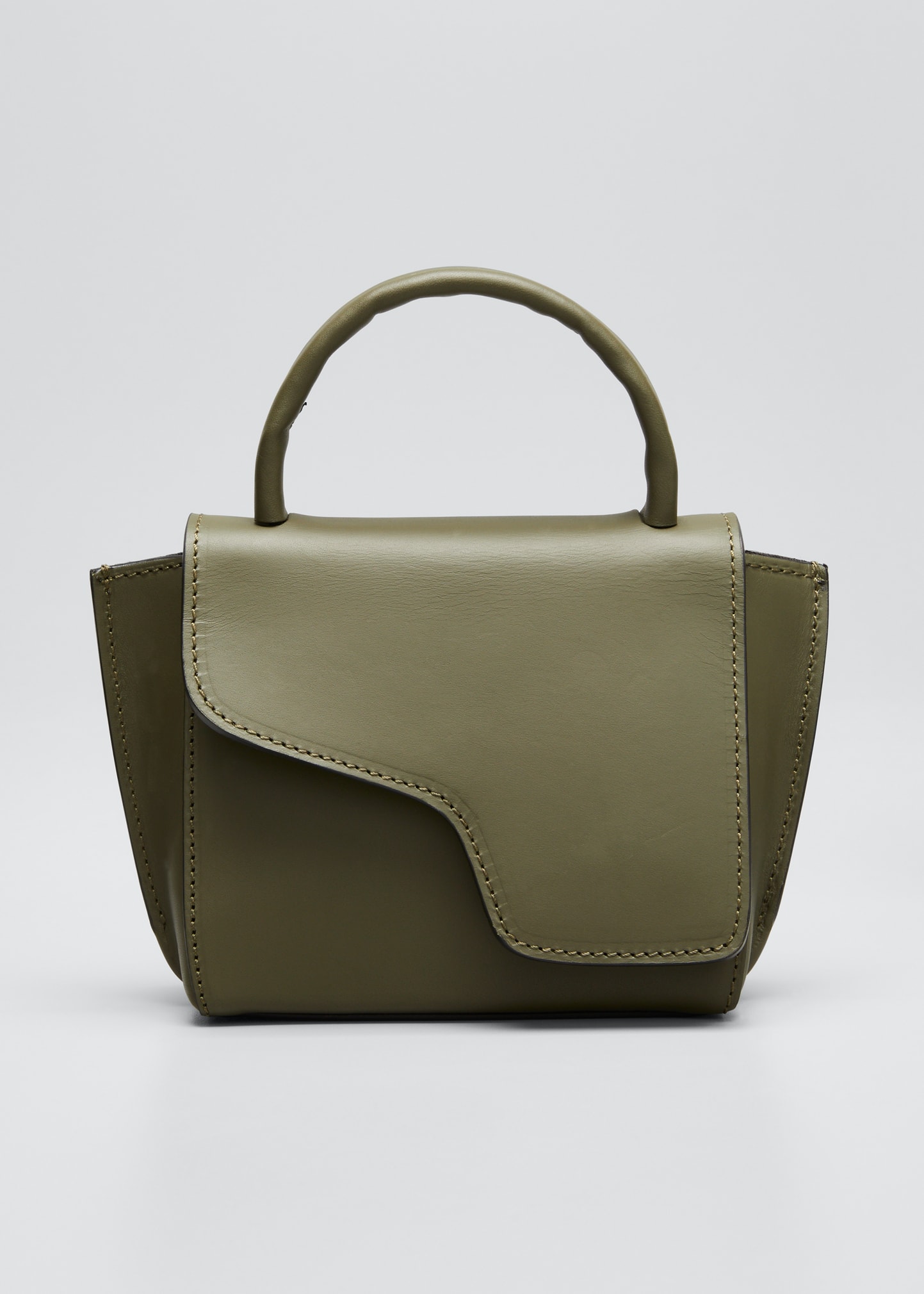 ATP Atelier Flap Leather Top-Handle Bag