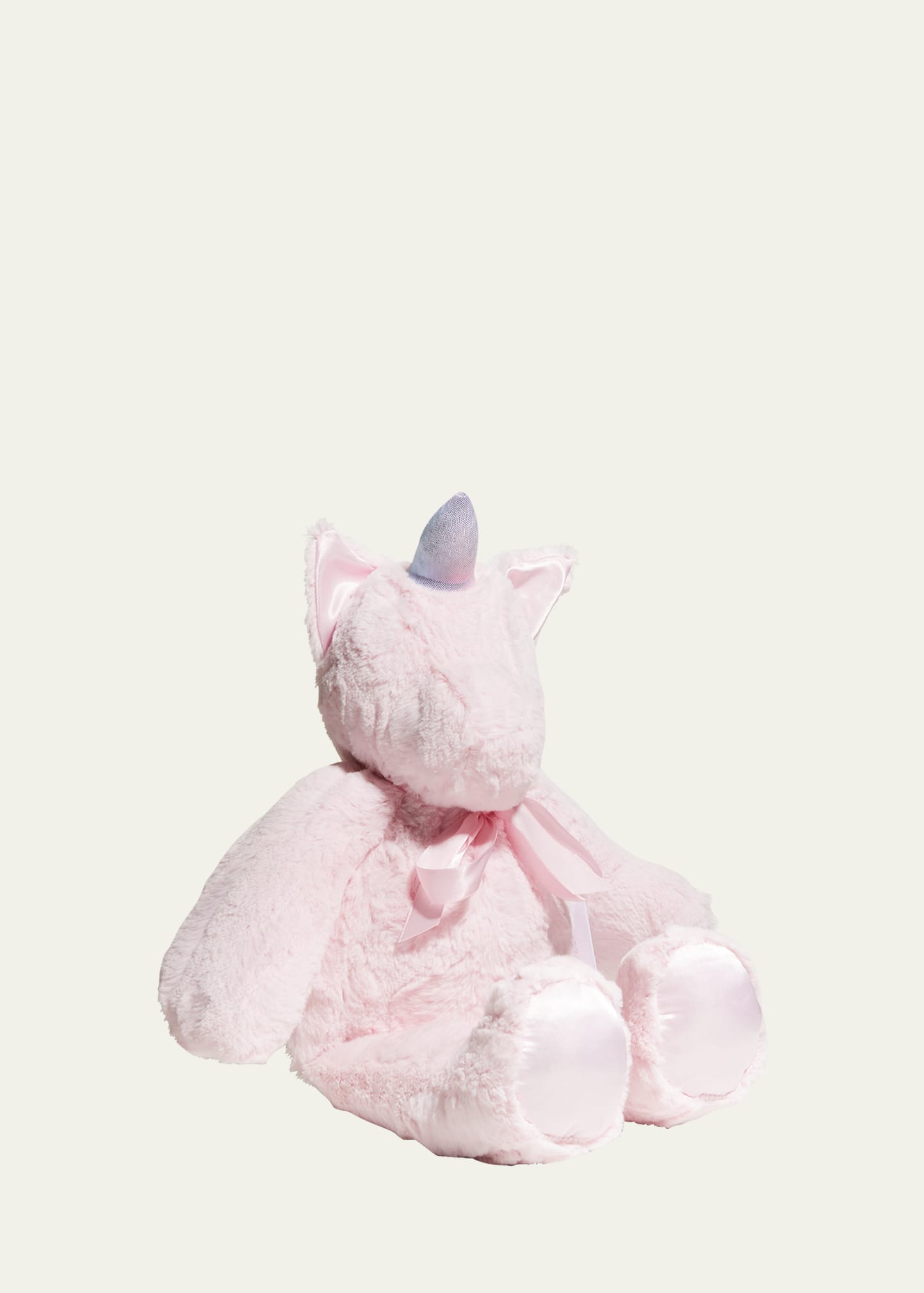 Kid's Pink Furry Plush Bunny