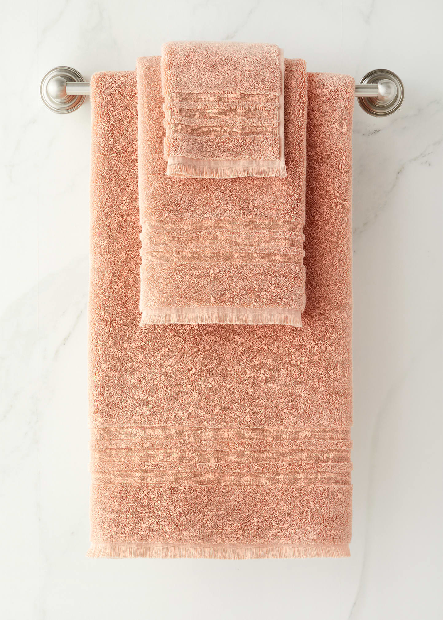Kassatex Mercer Bath Towel In Pink Clay