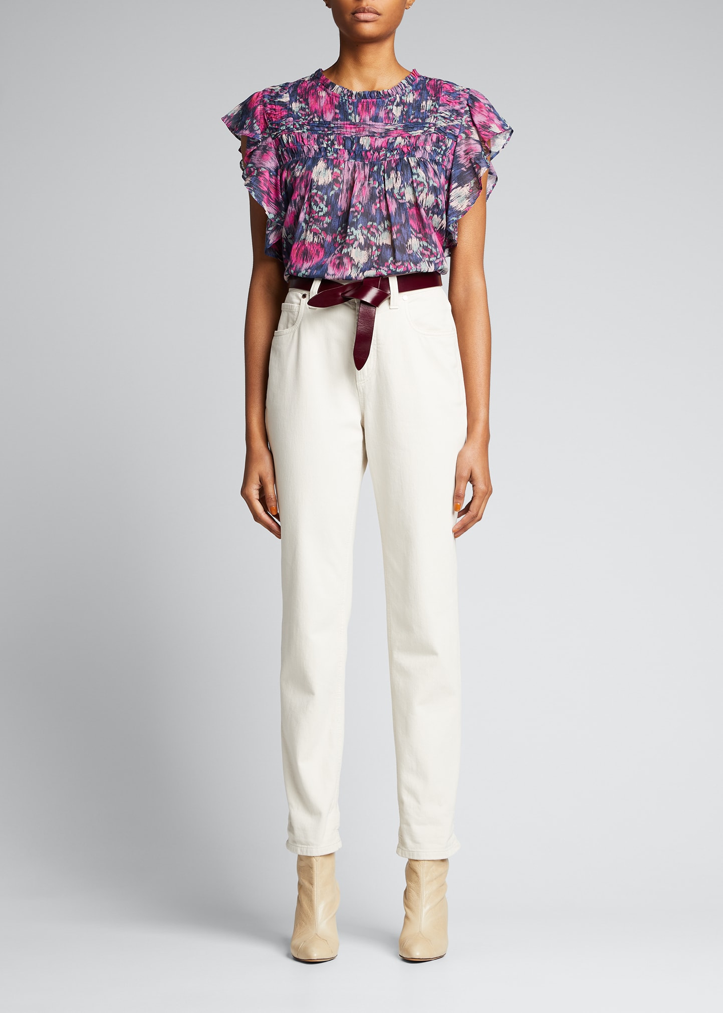 Etoile Isabel Marant Jatedy Button-Front Top | Smart Closet Etoile Isabel Marant Jatedy Button-Front Top | Smart Closet