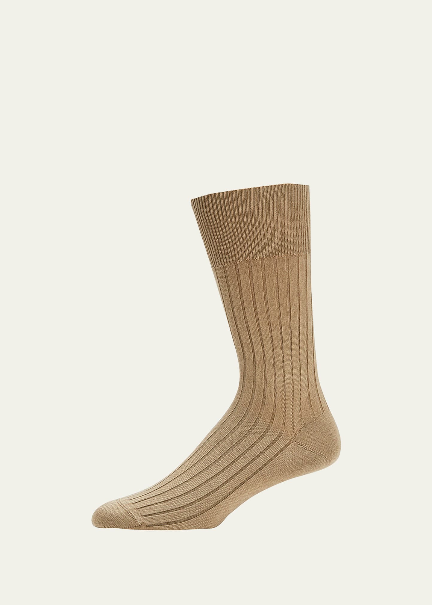 Marcoliani Men's Mousse Of Modal Classic Rib Socks