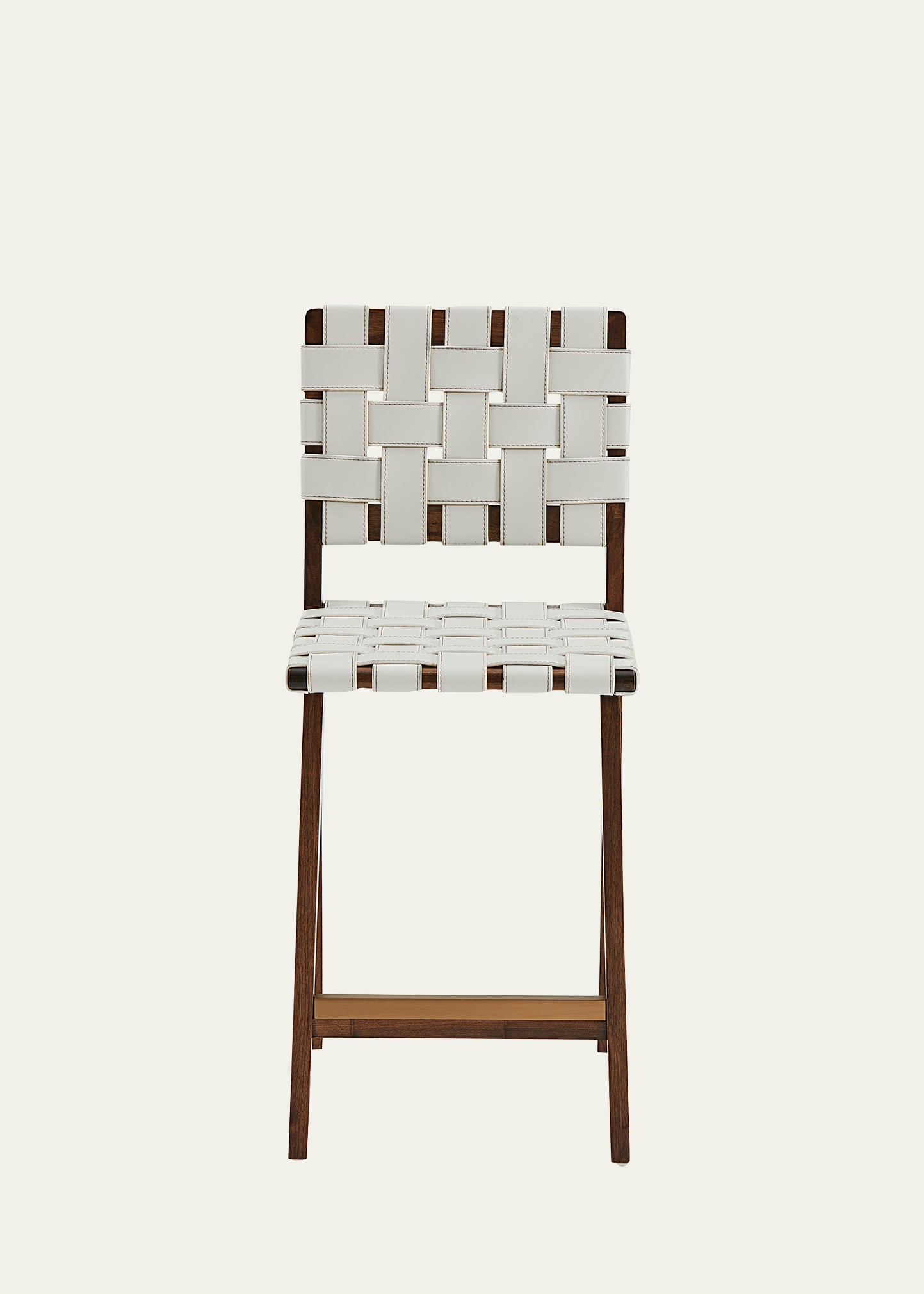 Interlude Home Louis Counter Stool In White