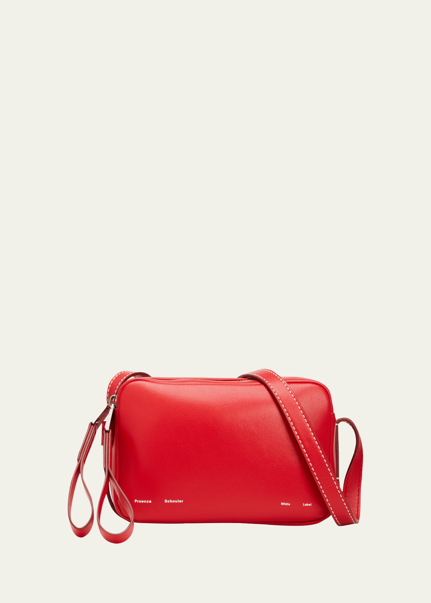 Proenza Schouler White Label Watts Leather Camera Shoulder Bag In Crimson