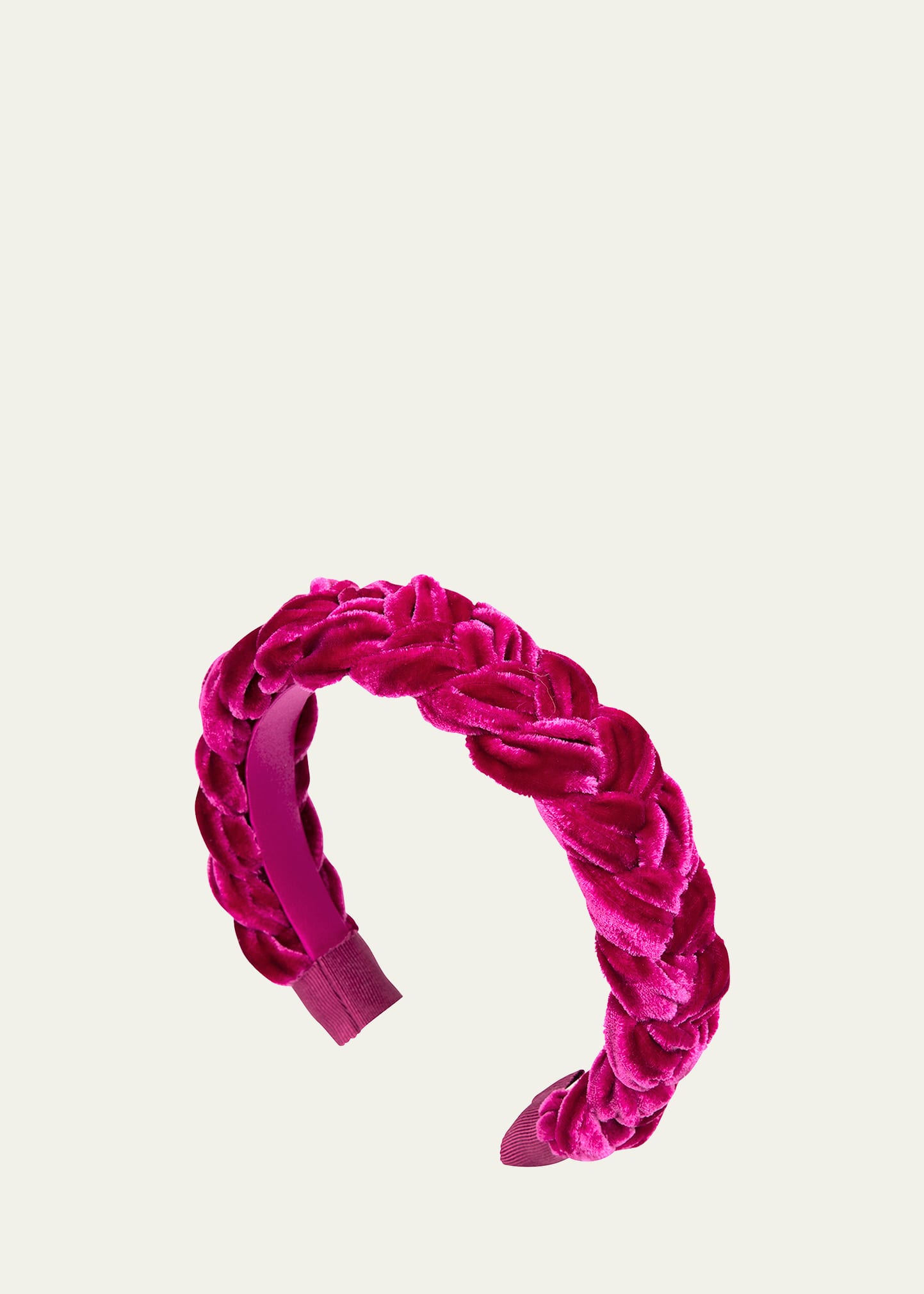 JENNIFER BEHR LORI BRAIDED VELVET HEADBAND