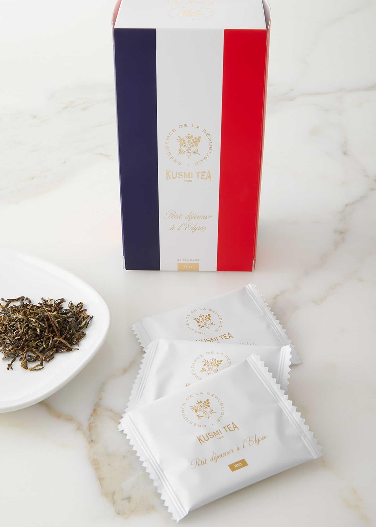 Organic Petit Dejeuner a l'Elysee Presidential Palace Breakfast Tea - 24 Enveloped Tea Bags (1.69oz)