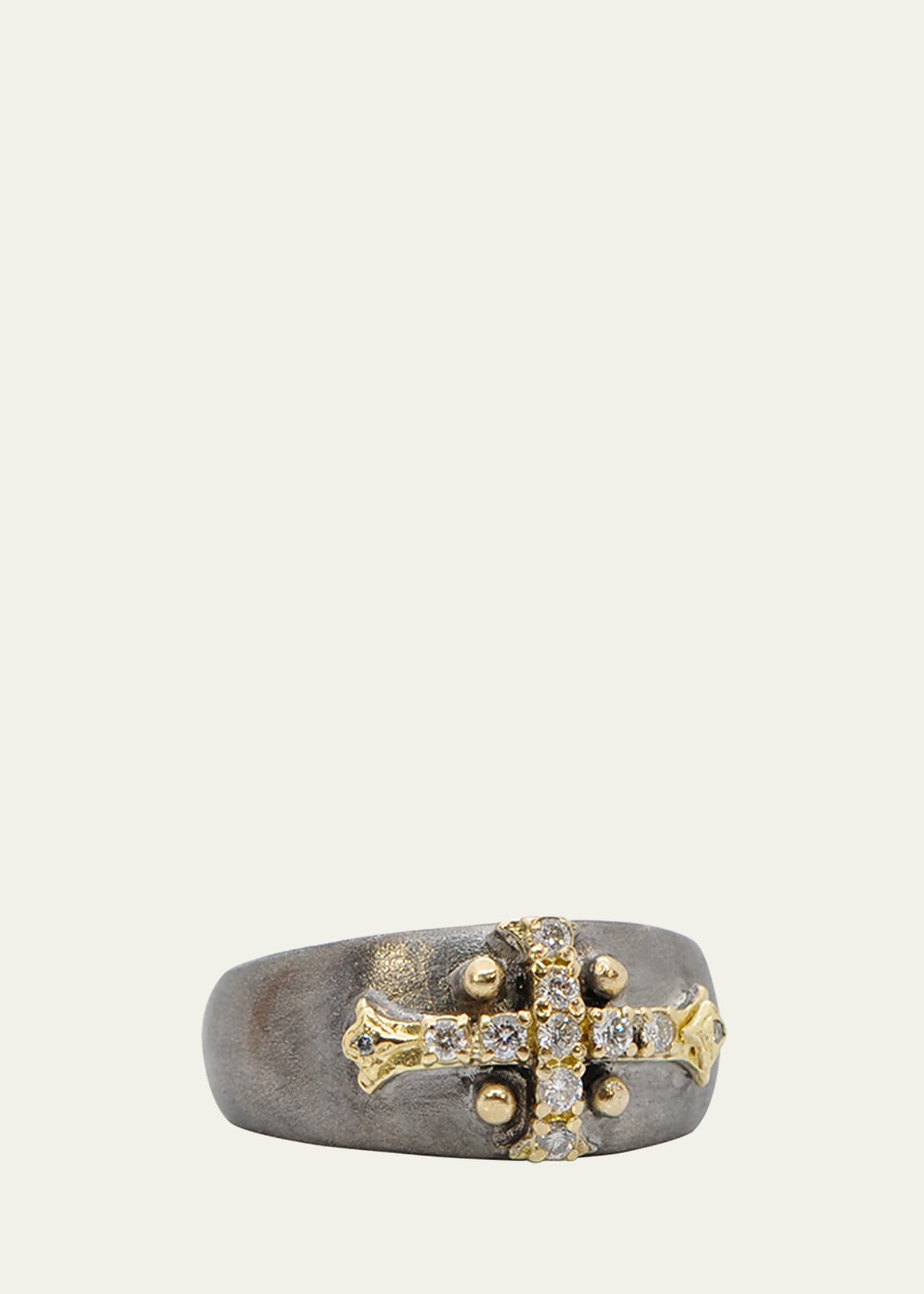 Armenta Old World Wide Cross Band Ring