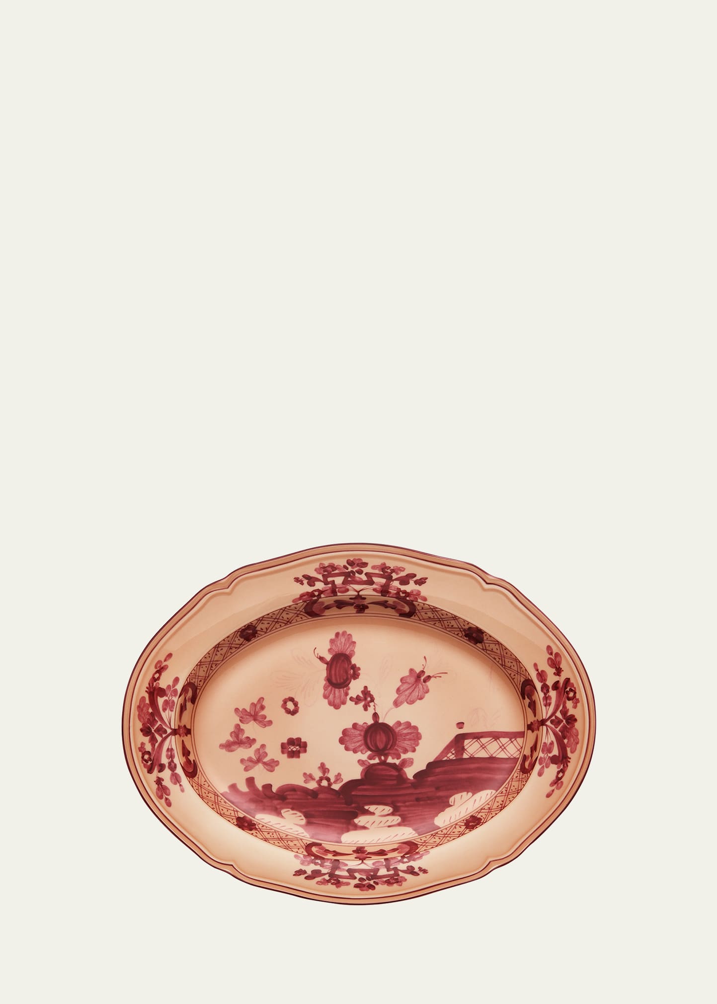 Oriente Italiano Oval Platter, Vermiglio