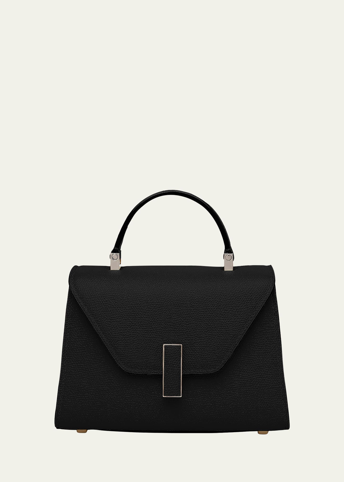 Valextra Iside Xs Leather Top-handle Bag In Nn Nero