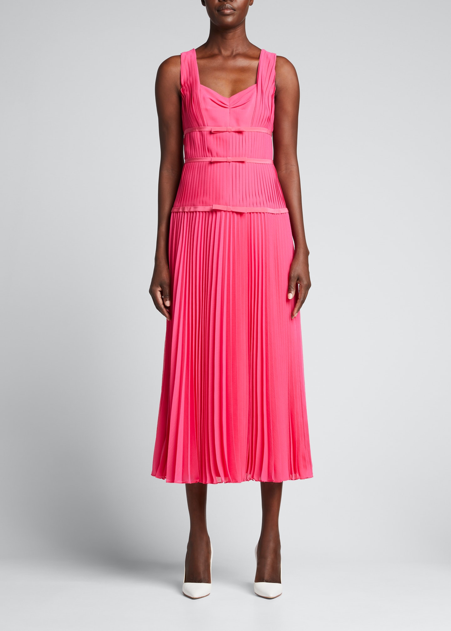 strapless open back dress DEREK LAM | Annette Long Sleeve Pleated Shirt Dress
