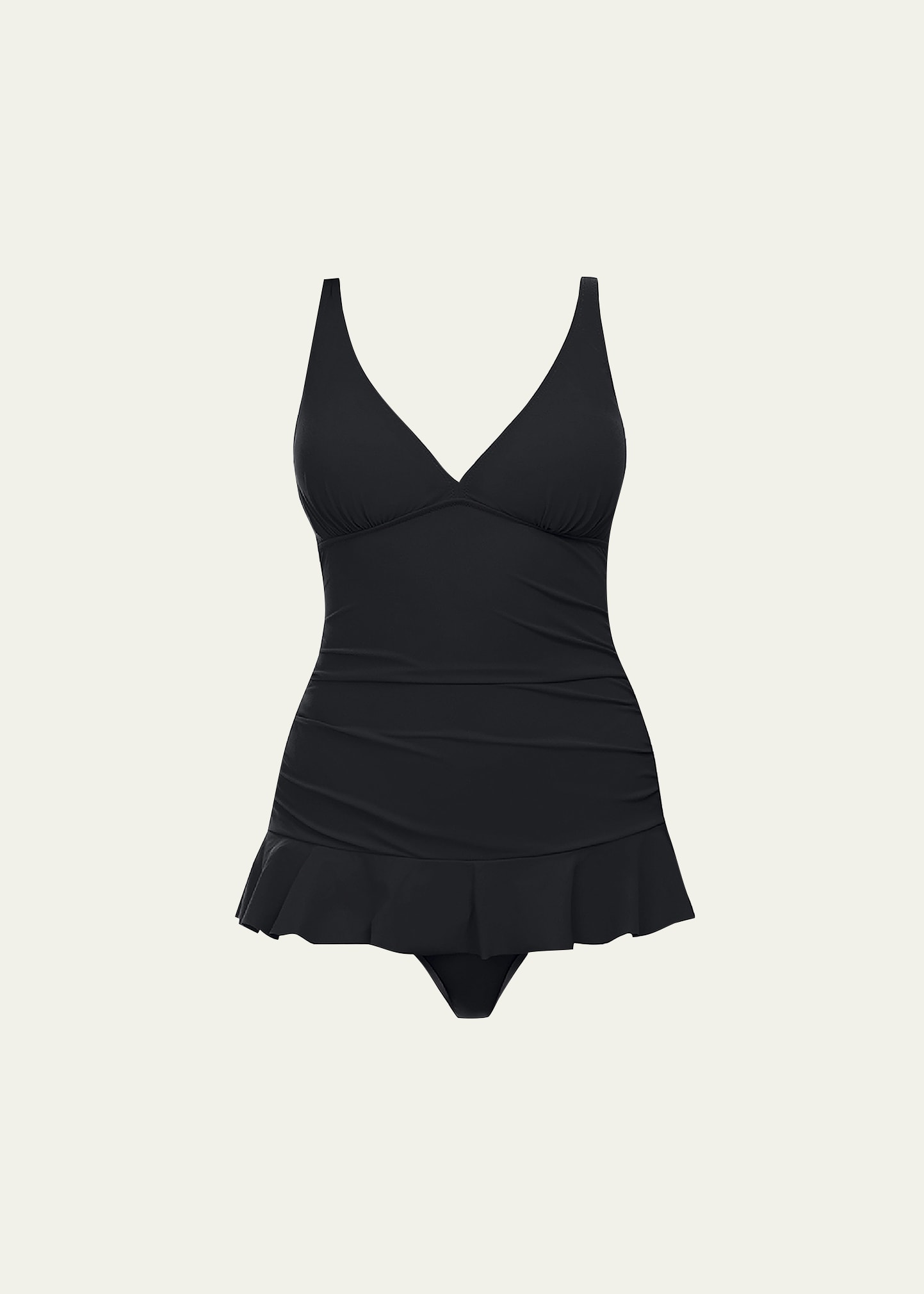 Profile By Gottex Ribbons D-cup Textured Wide Strap One Piece Swimsuit In Black In Black