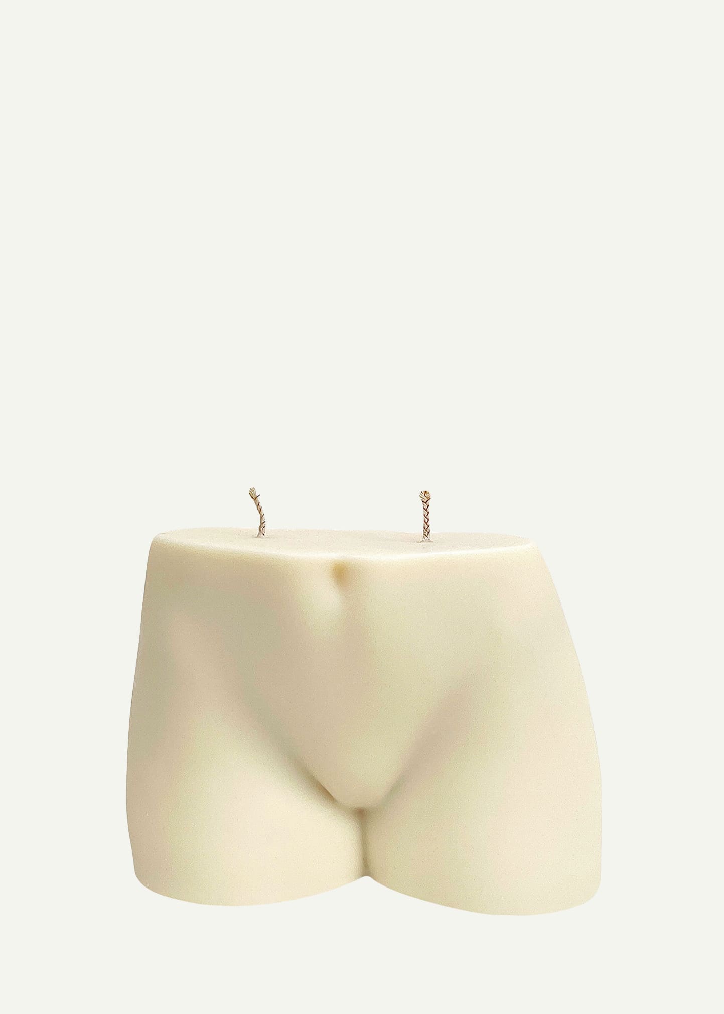Caiyu Candle 45.8 Oz. Le Petit Derriere Non-scented Candle In White