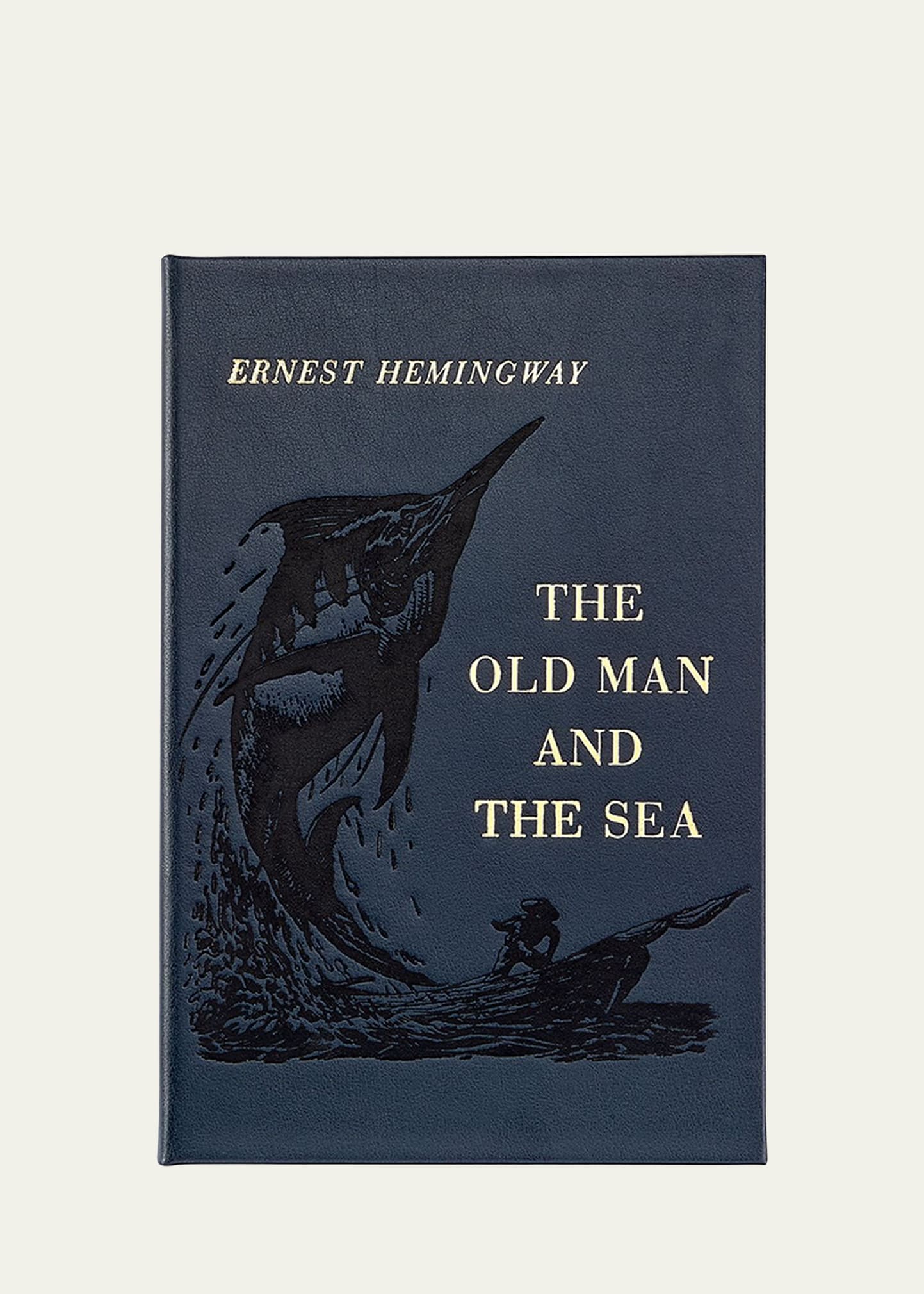 Graphic Image The Old Man And The Sea Book By Ernest Hemingway In Blue