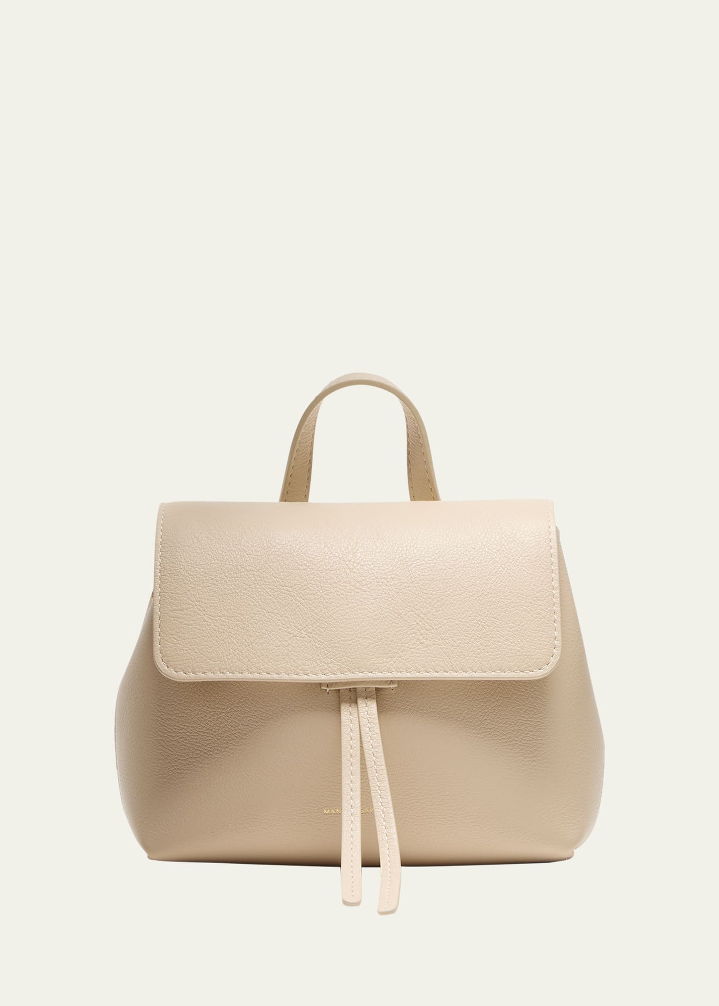 Mansur Gavriel Lady Mini Soft Leather Messenger Bag In Neutral