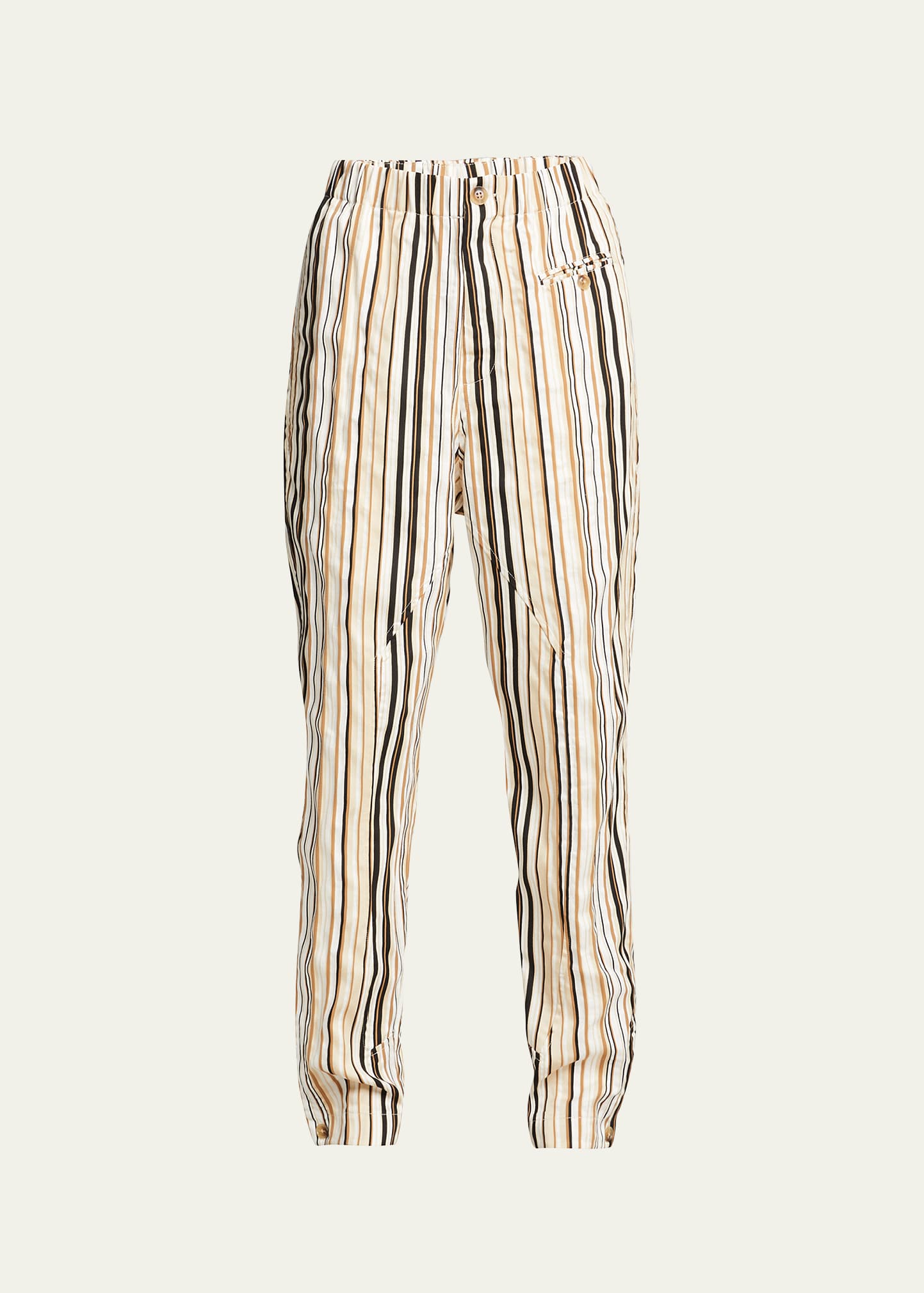 Bassike Stripe Gusset Tapered Pants