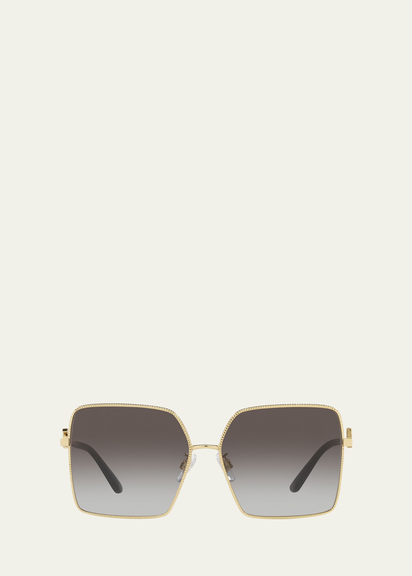 Dolce & Gabbana Dg2279 Square-frame Metal Sunglasses In Gold
