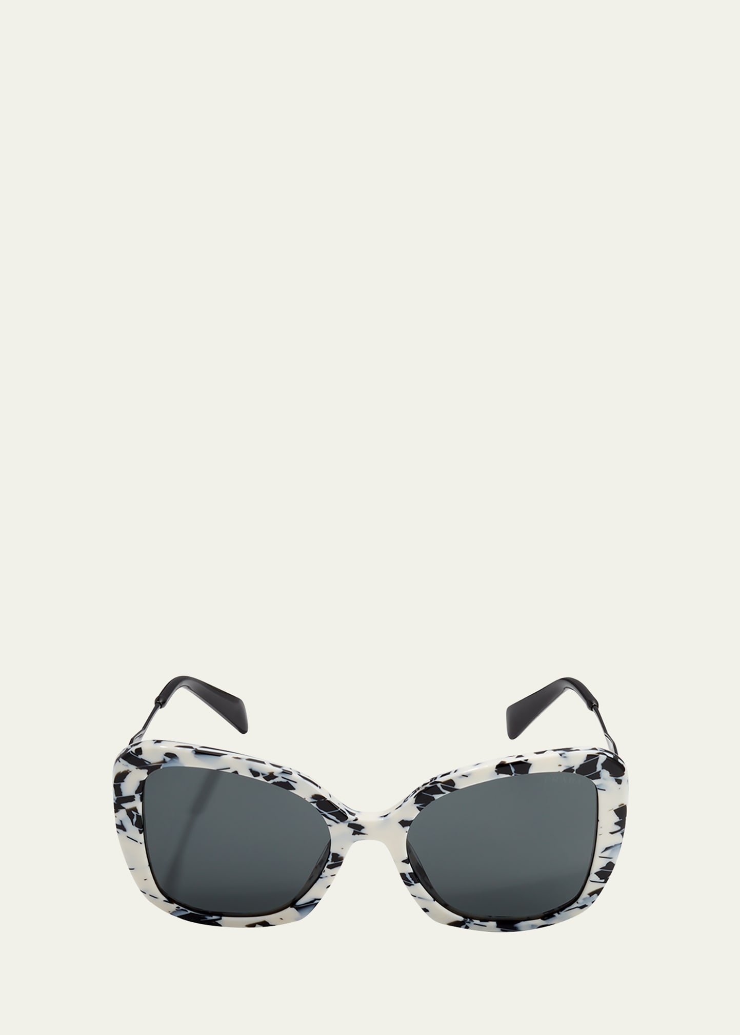 Prada PR 03YS 53 Grey Gradient & Etruscan Marble Sunglasses