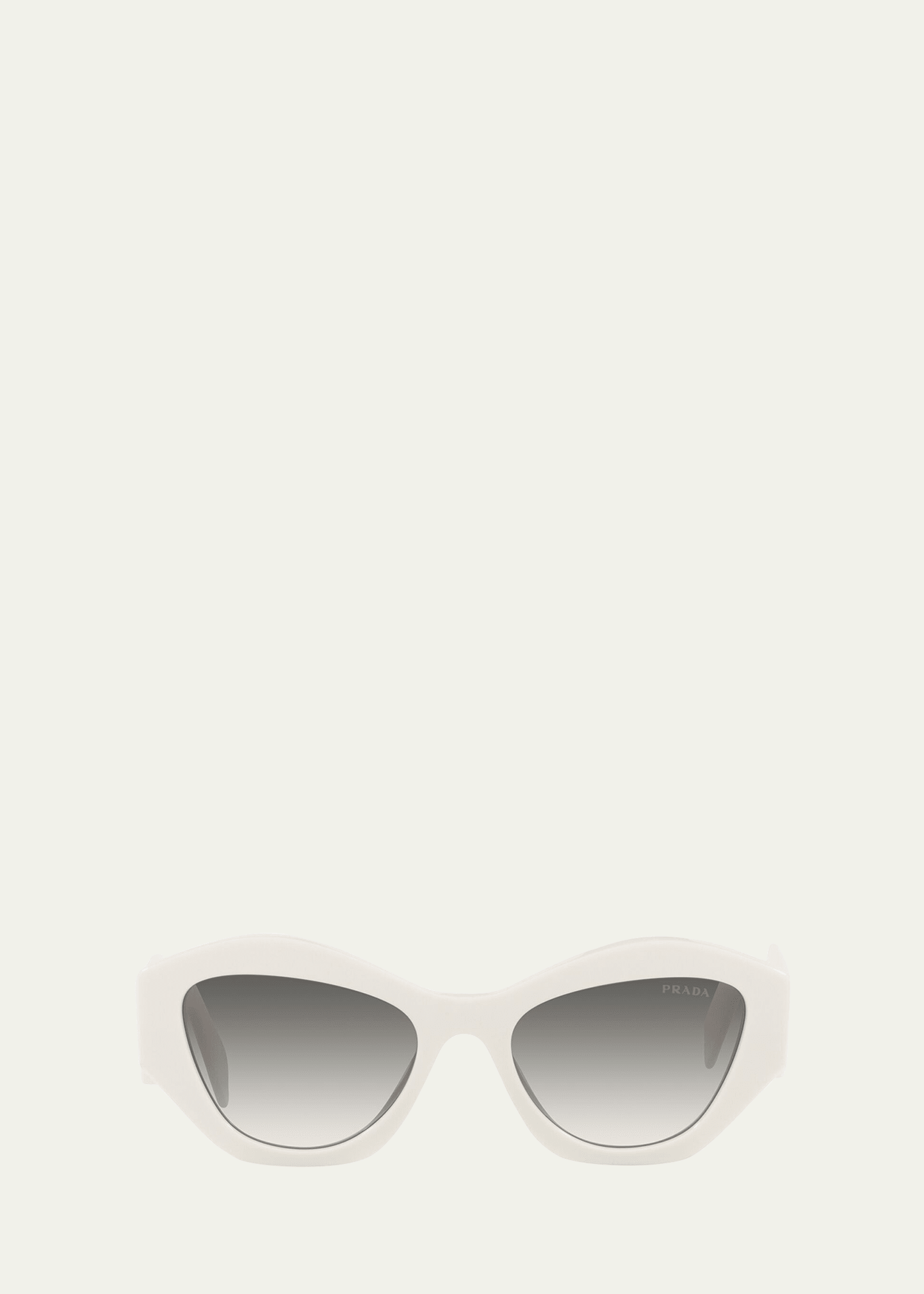 Prada 0pr 07ys Universal Fit Gradient Sunglasses In White 