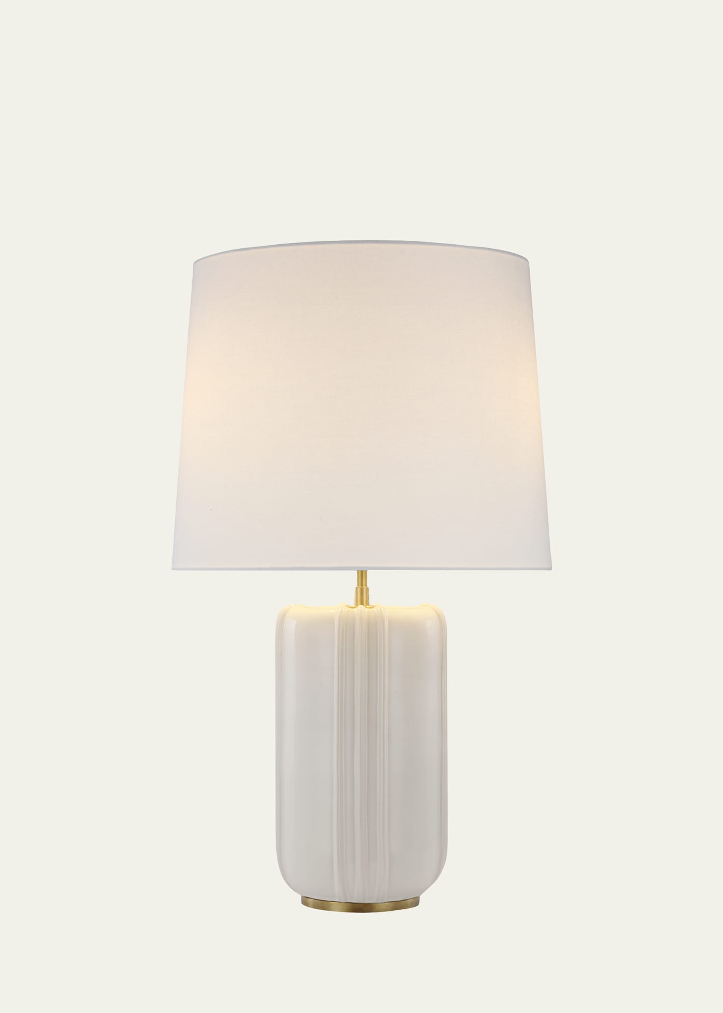Thomas O'brien For Visual Comfort Signature Minx Large Table Lamp In Beige