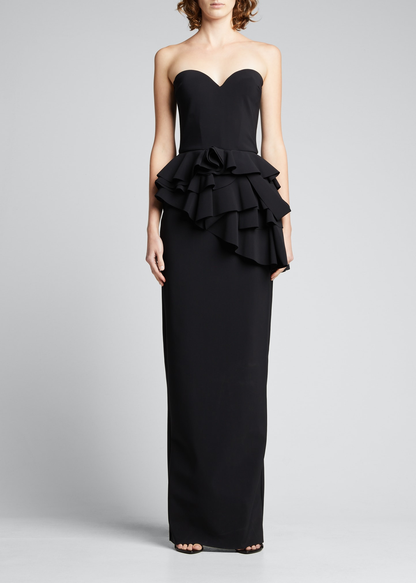 Chiara boni hotsell peplum gown