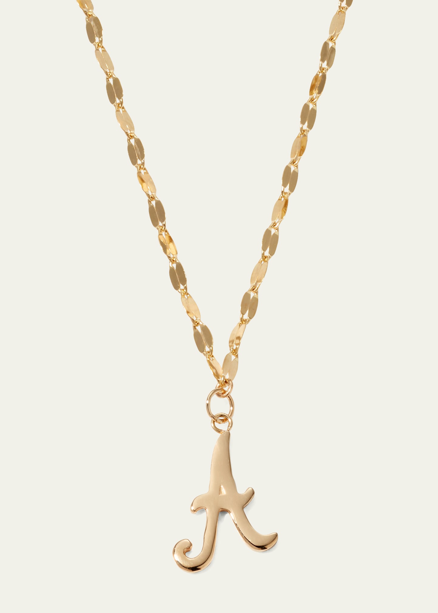 Lana Jewelry 14k Yellow Gold Cursive Initial Pendant Necklace In A