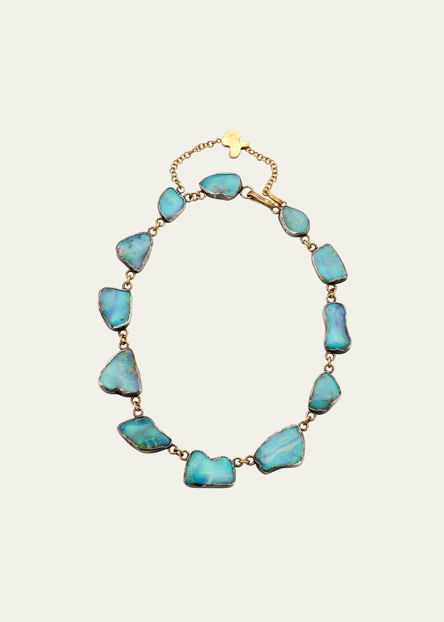 JUDY GEIB Spectacular Puddle Opal Necklace
