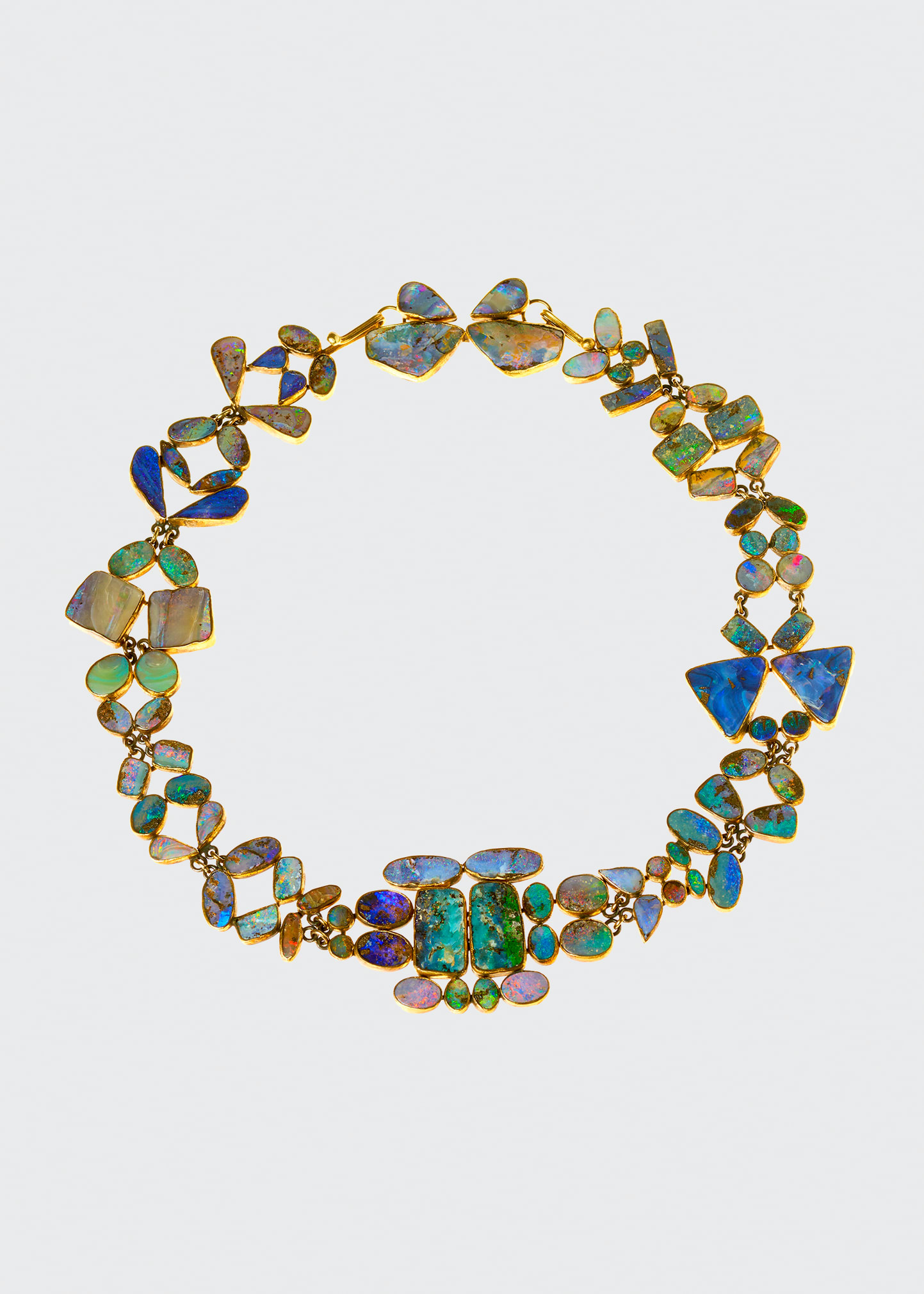 JUDY GEIB Matched Boulder Opal Split Necklace