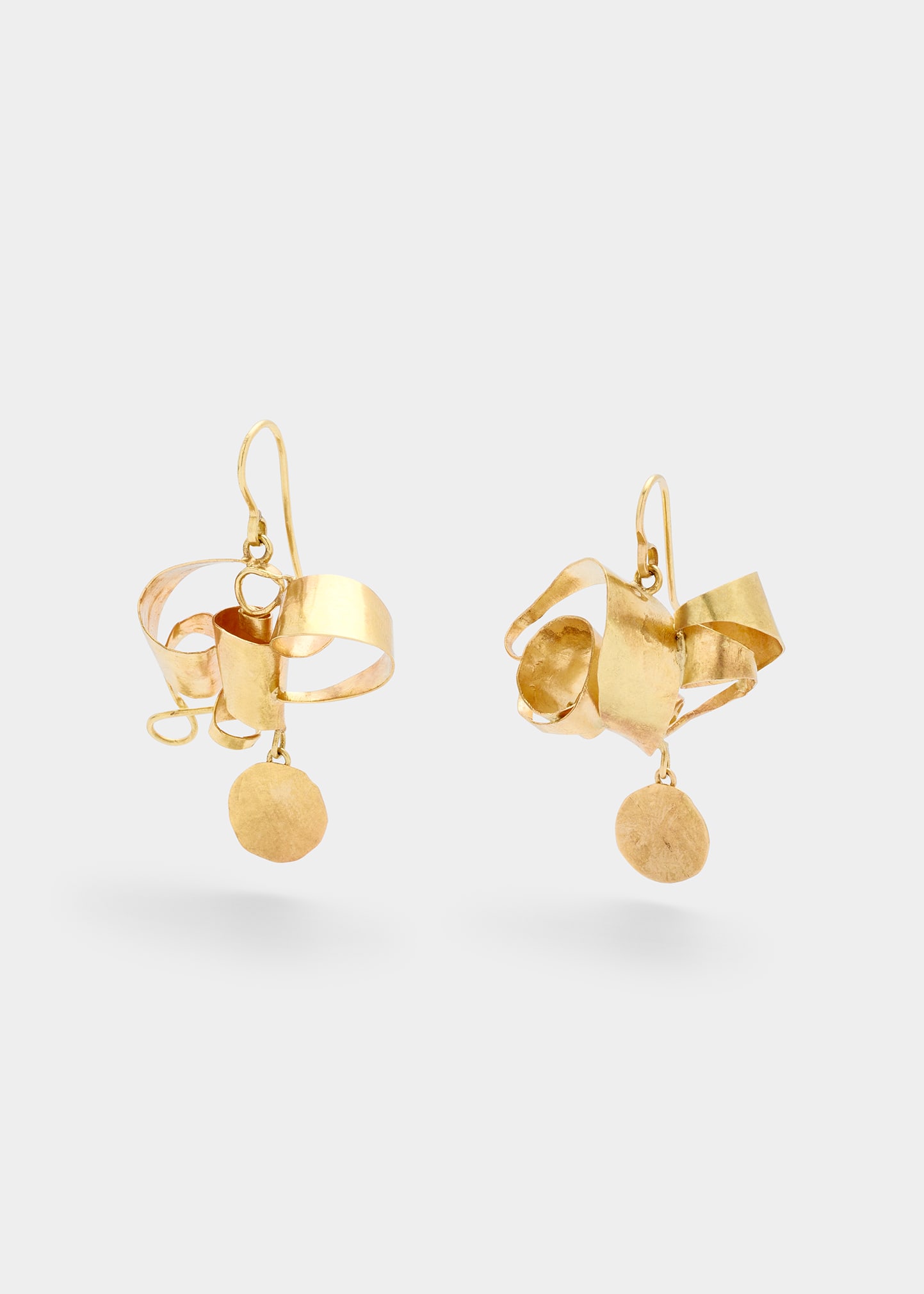 JUDY GEIB Wild Tangled Drop Earrings in 18K Gold