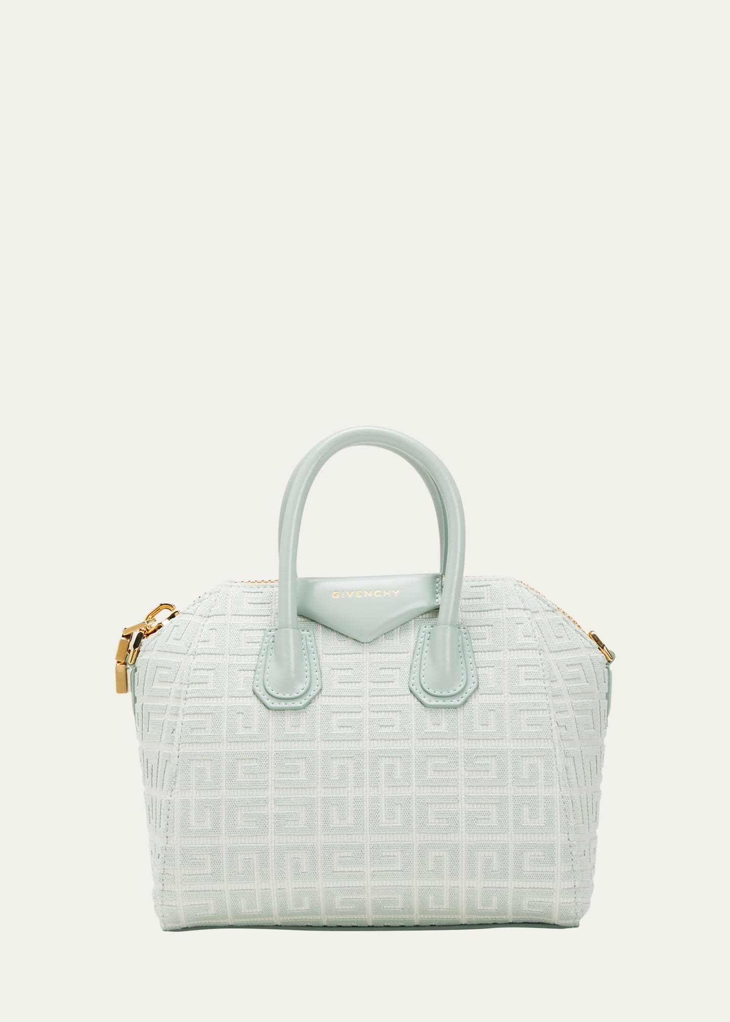 Givenchy Mini Antigona Top-Handle Bag in 4G Monogram Jute