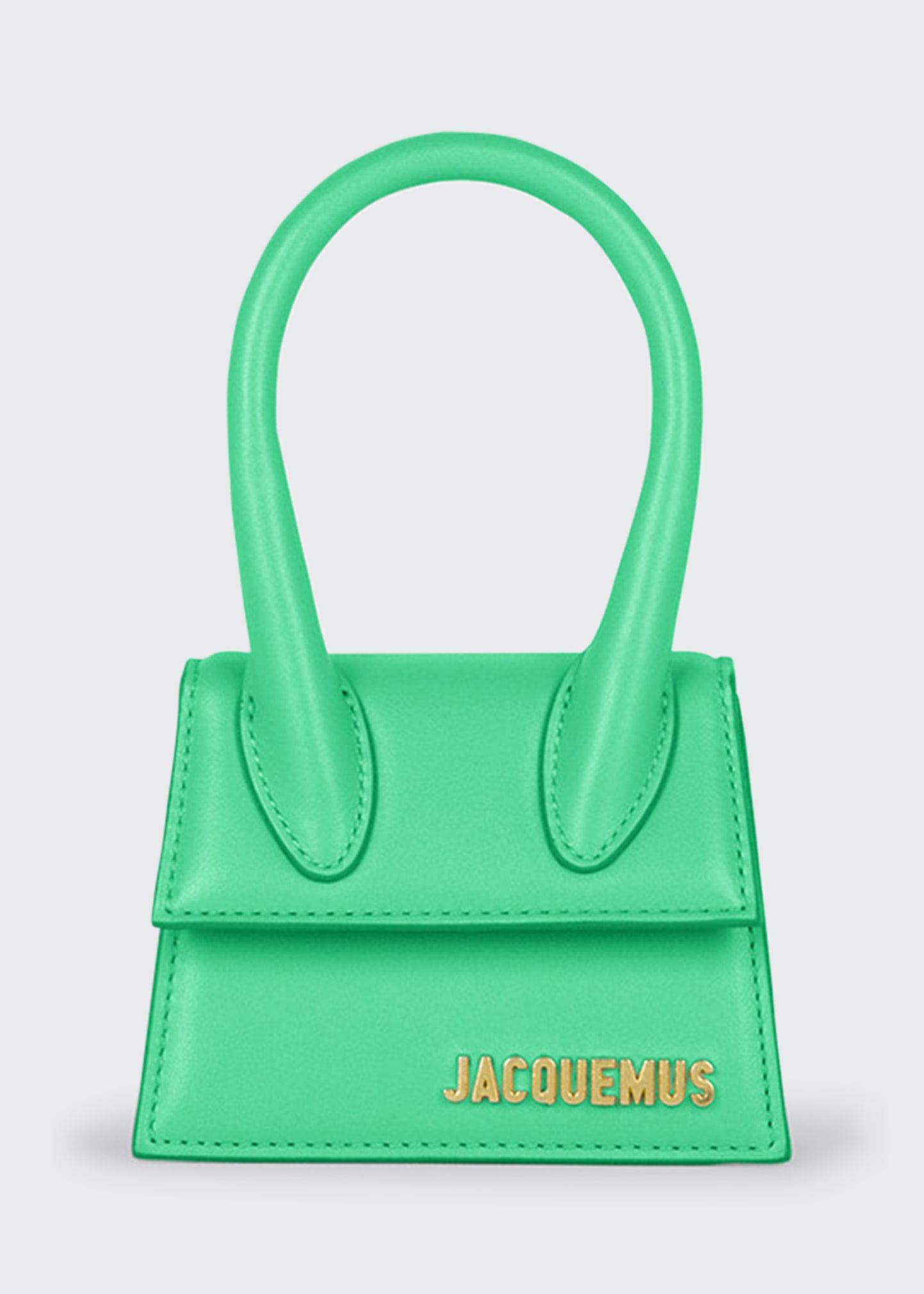 Jacquemus Le Chiquito Mini Satchel Bag In 550 Green