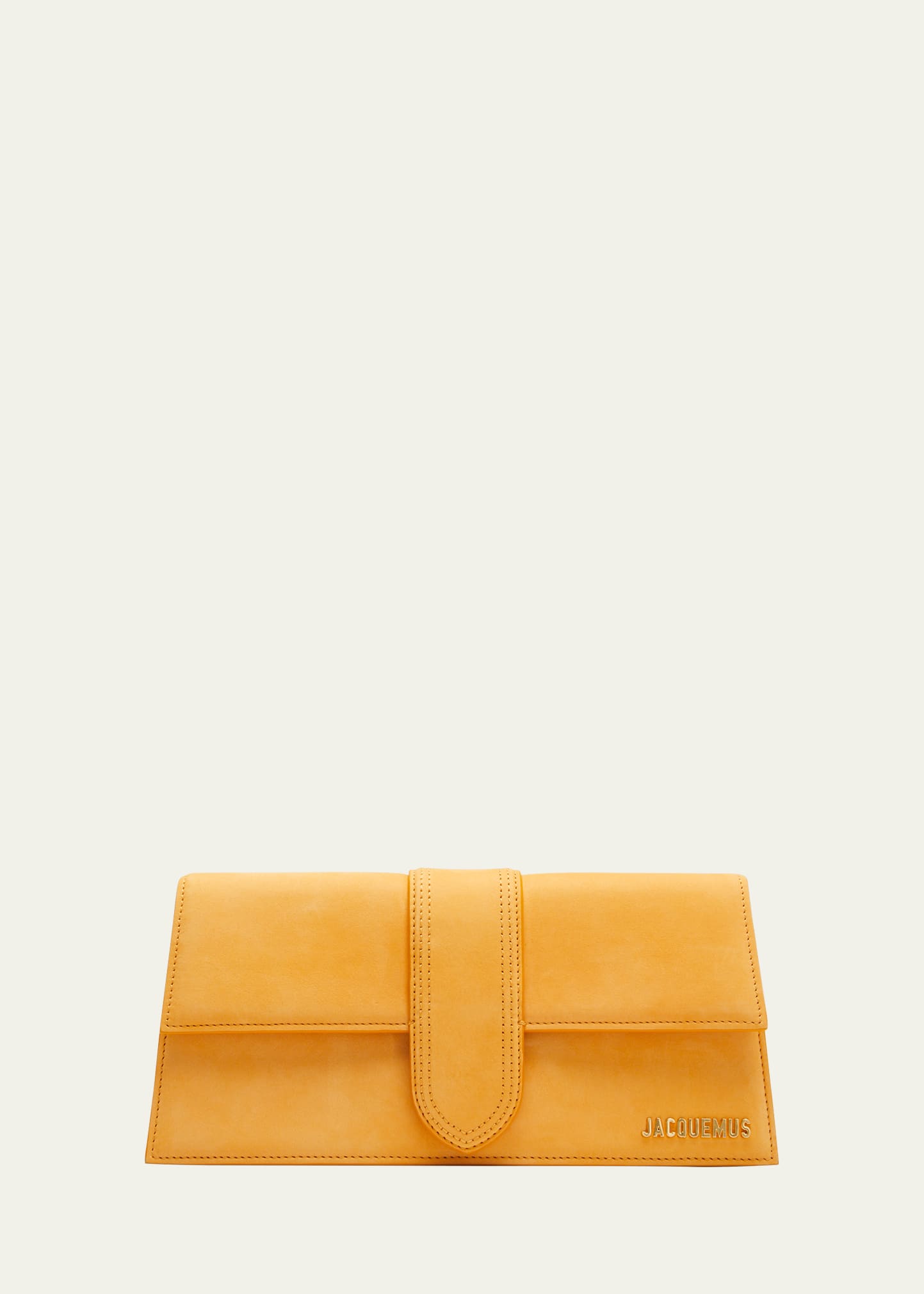 Jacquemus Le Bambino Leather Satchel Bag In 750 Orange