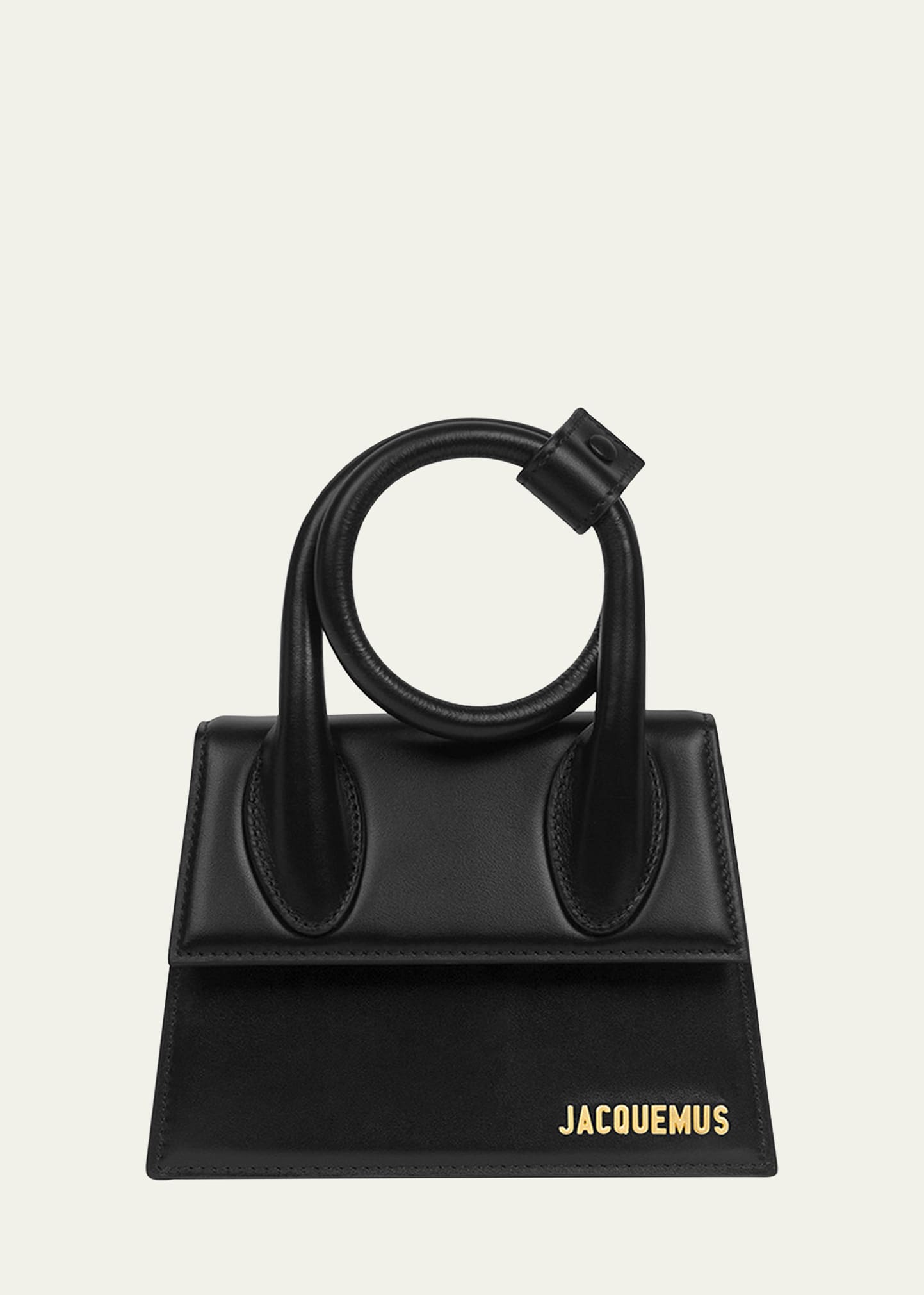 Jacquemus Le Chiquito Noeud Satchel Bag In 990 Black